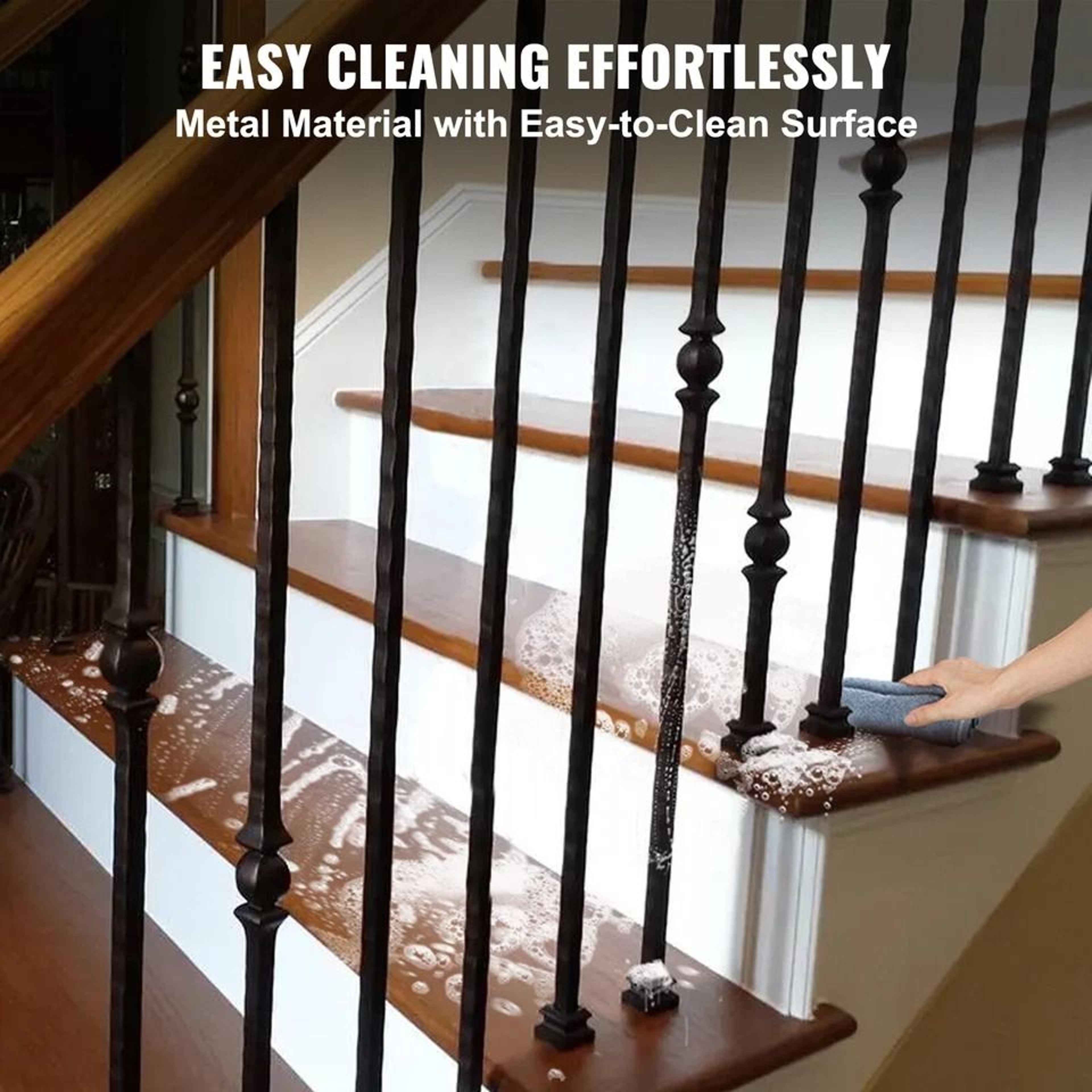 Aluminum Alloy Baluster Flat Shoes For Staircase Wrought Spindles For Stylish Railings 3