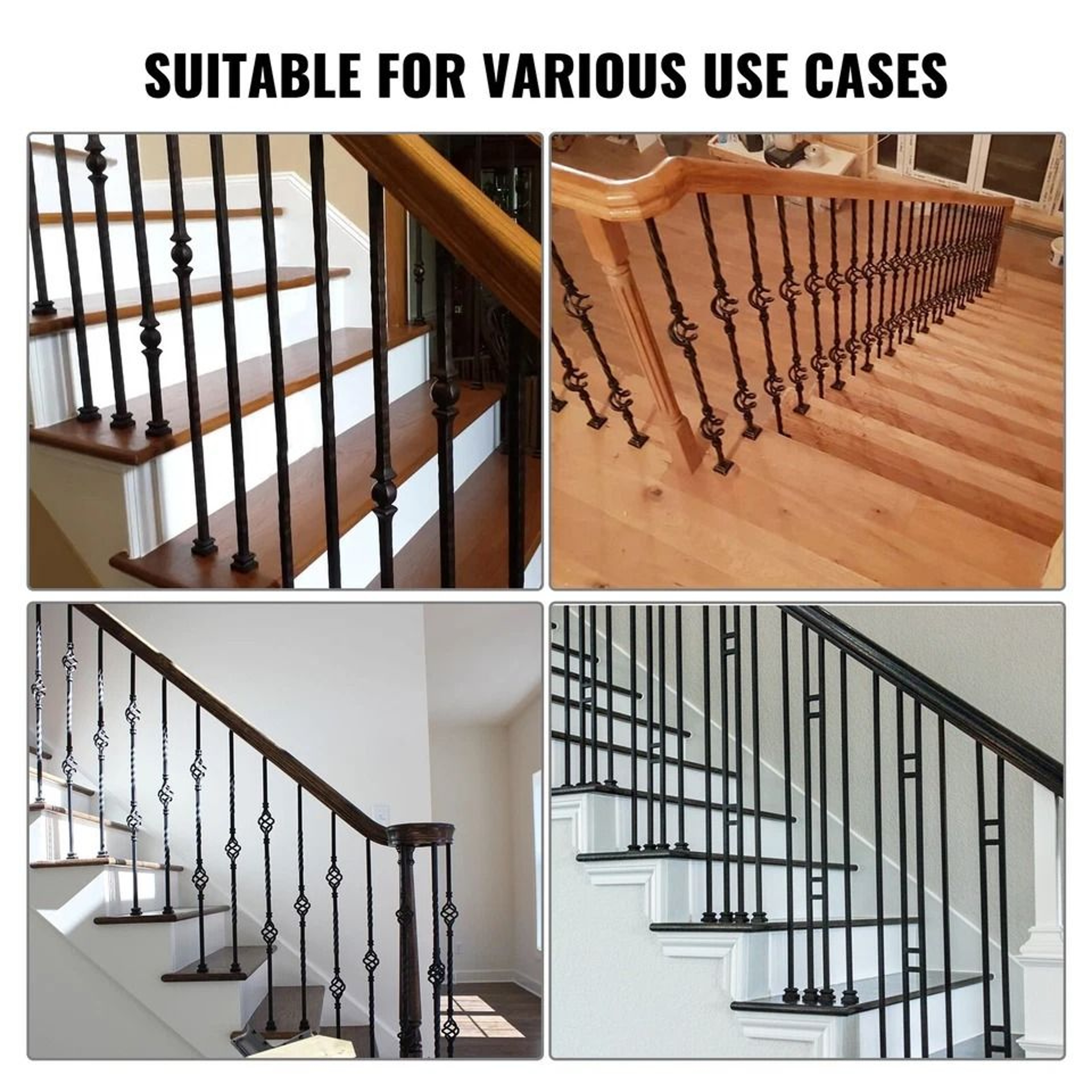 Aluminum Alloy Baluster Flat Shoes For Staircase Wrought Spindles For Stylish Railings 4
