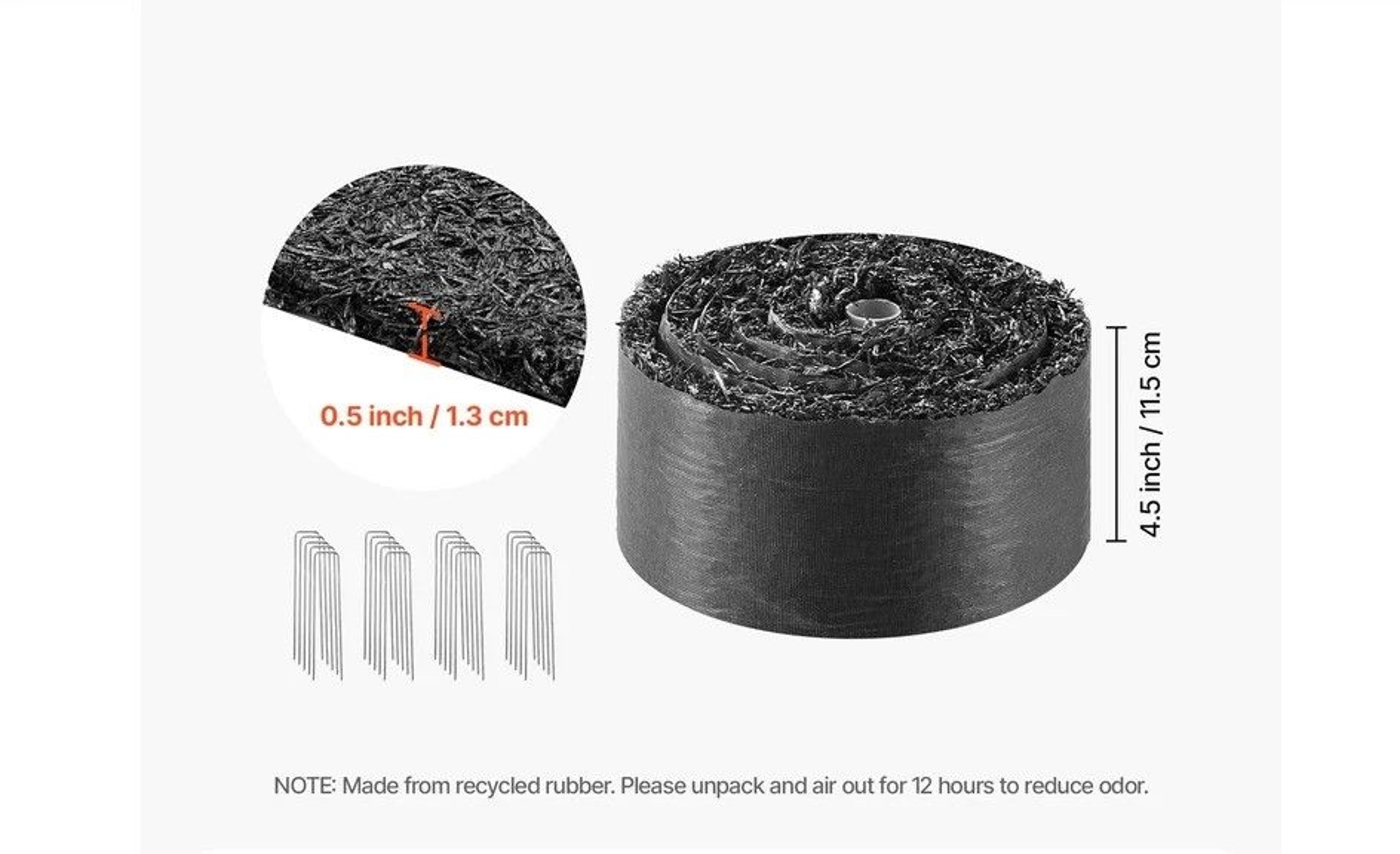 Rubber Mulch Roll For Landscaping Borders 6
