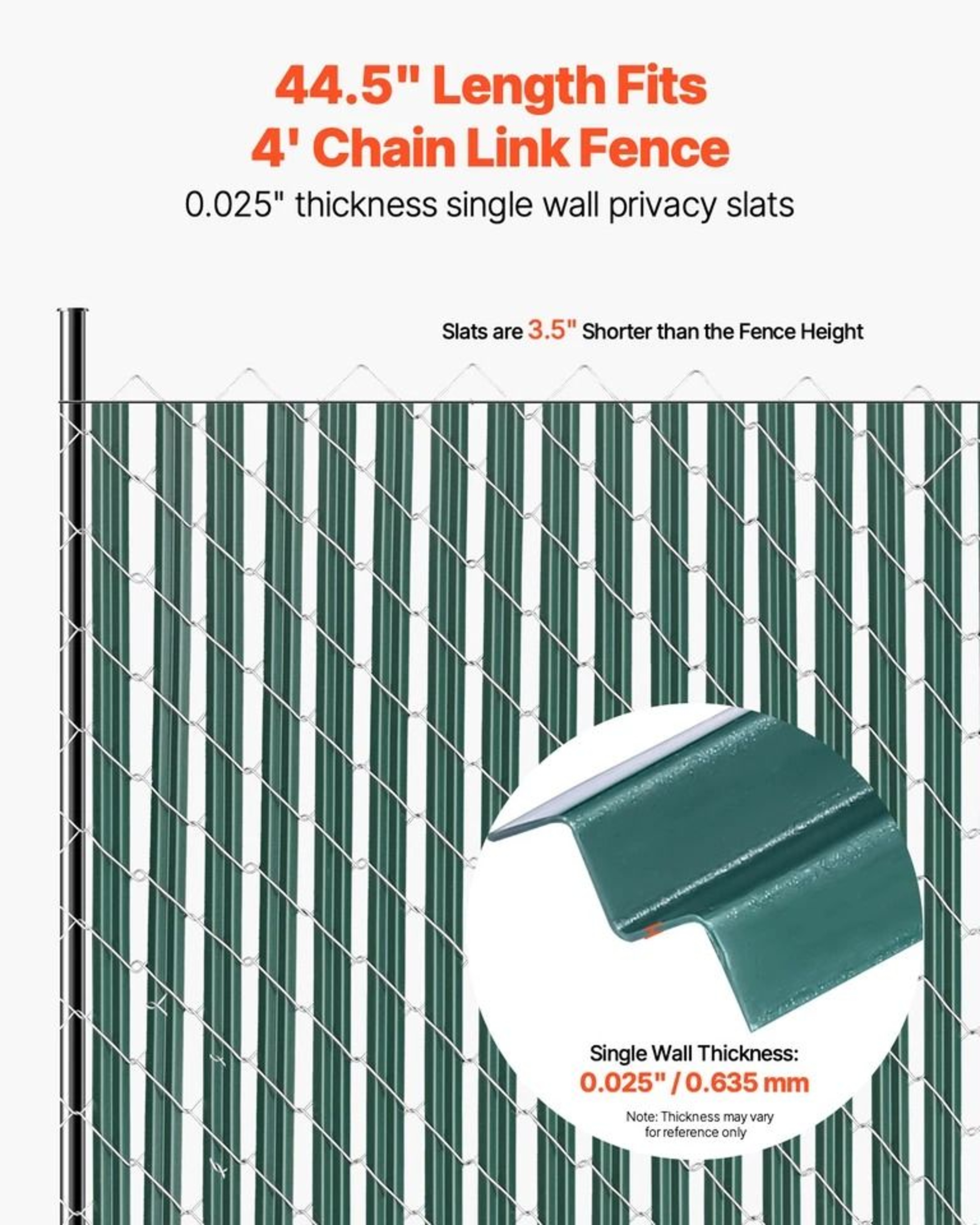 Green Chain Link Fence Privacy Slats With Bottom Lock For High Fence SingleWall Design 1