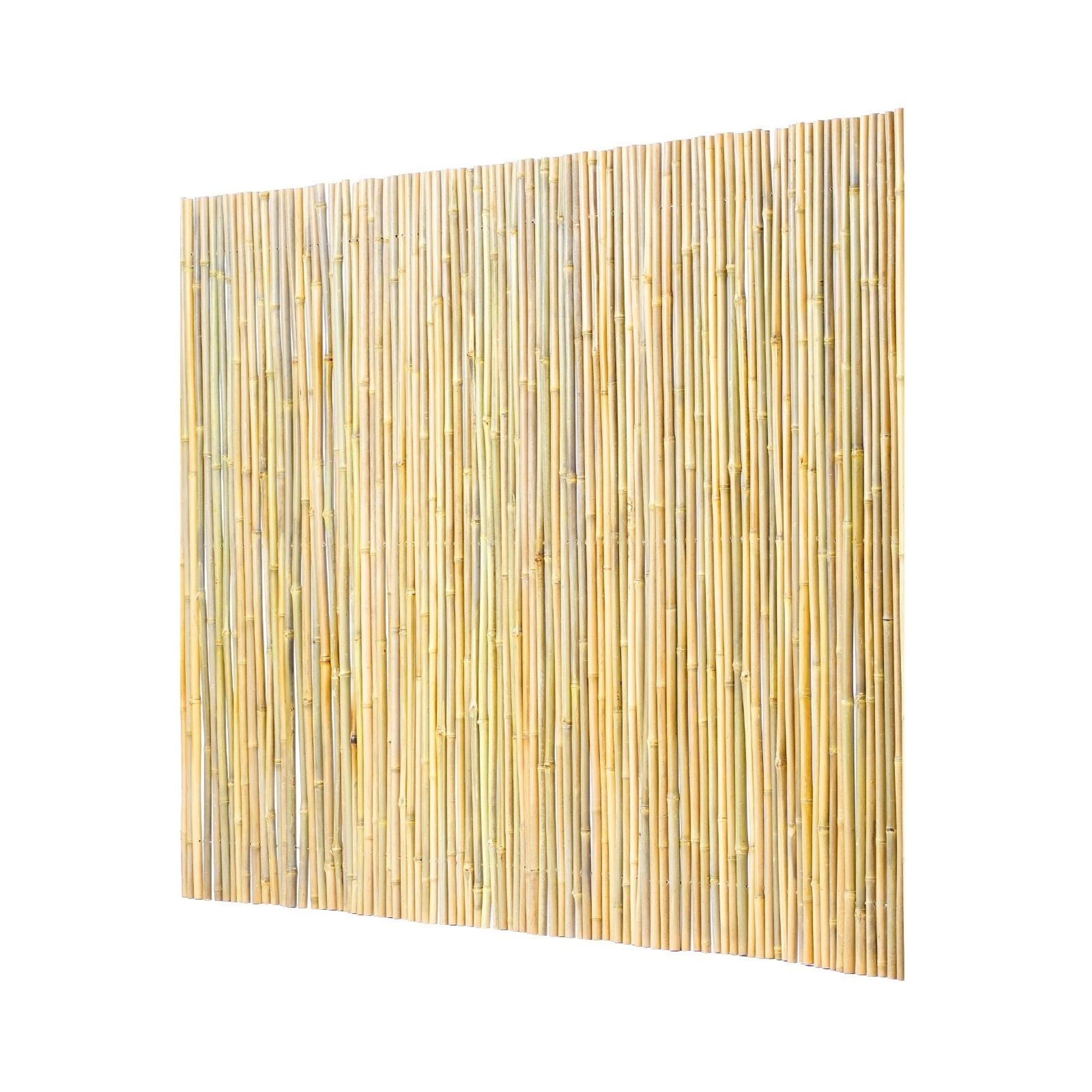 Rolled Bamboo Privacy Fence Panel Natural Bamboo Outdoor Garden Fencing 0