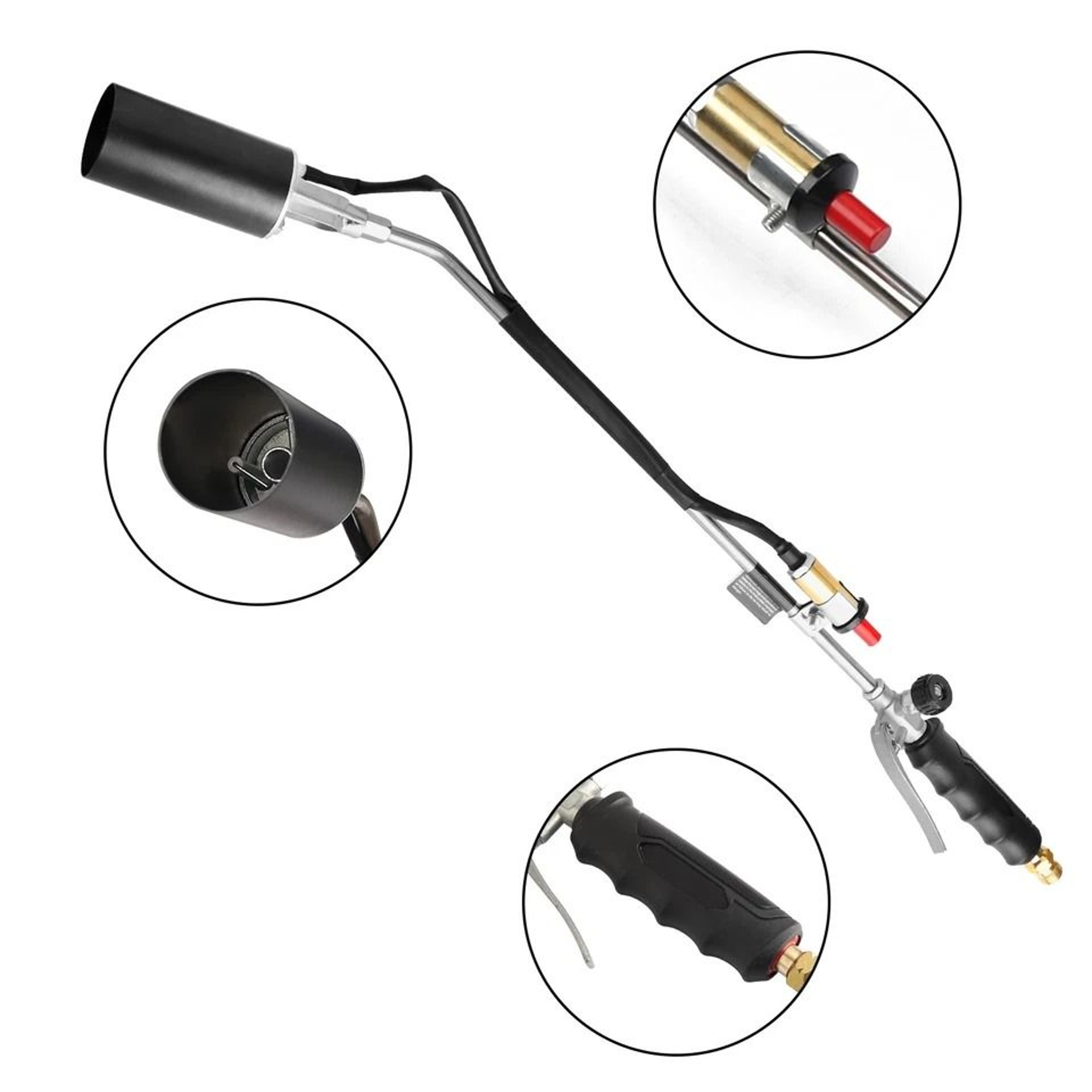Portable Propane Torch Weed Burner HighTemperature Ice  Snow Melter Outdoor Flame Thrower With Hose 6