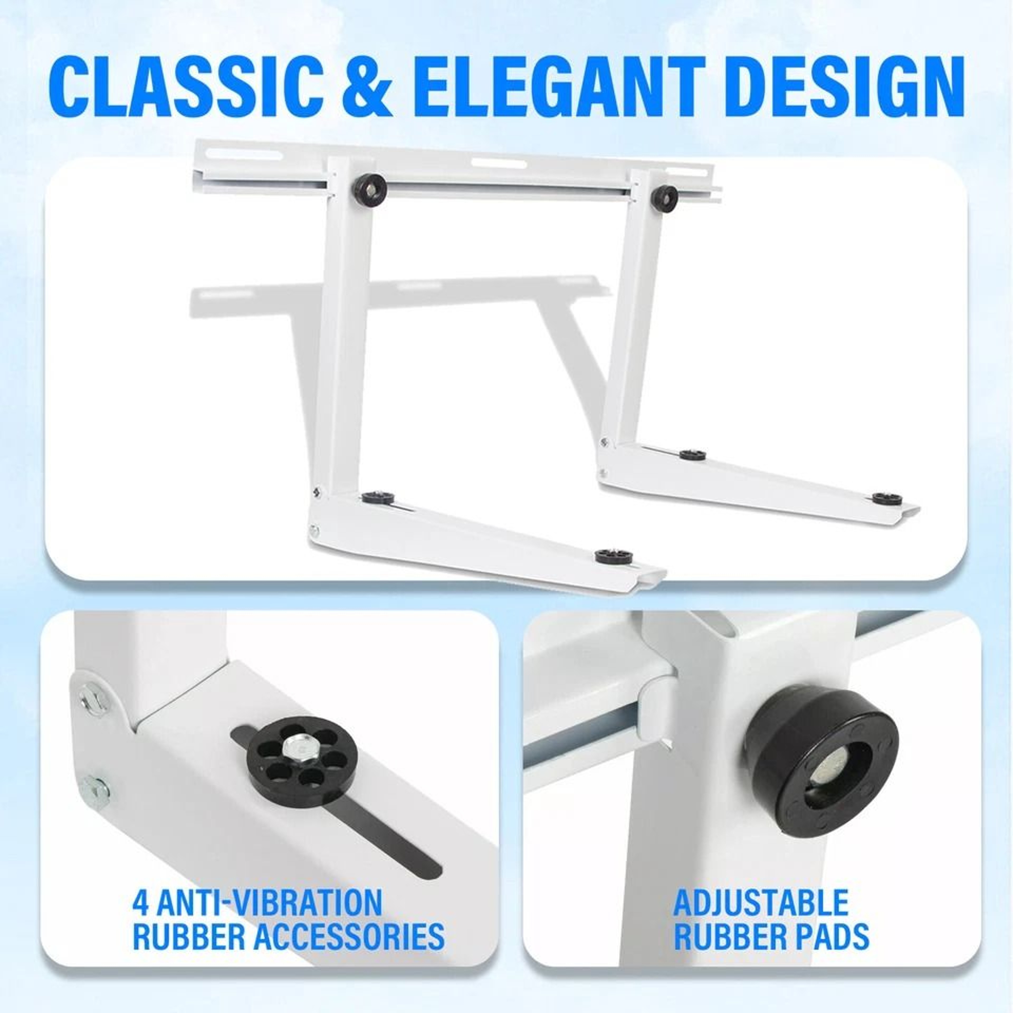 Universal Mini Split Wall Mount Bracket Heavy Duty AC Support 5
