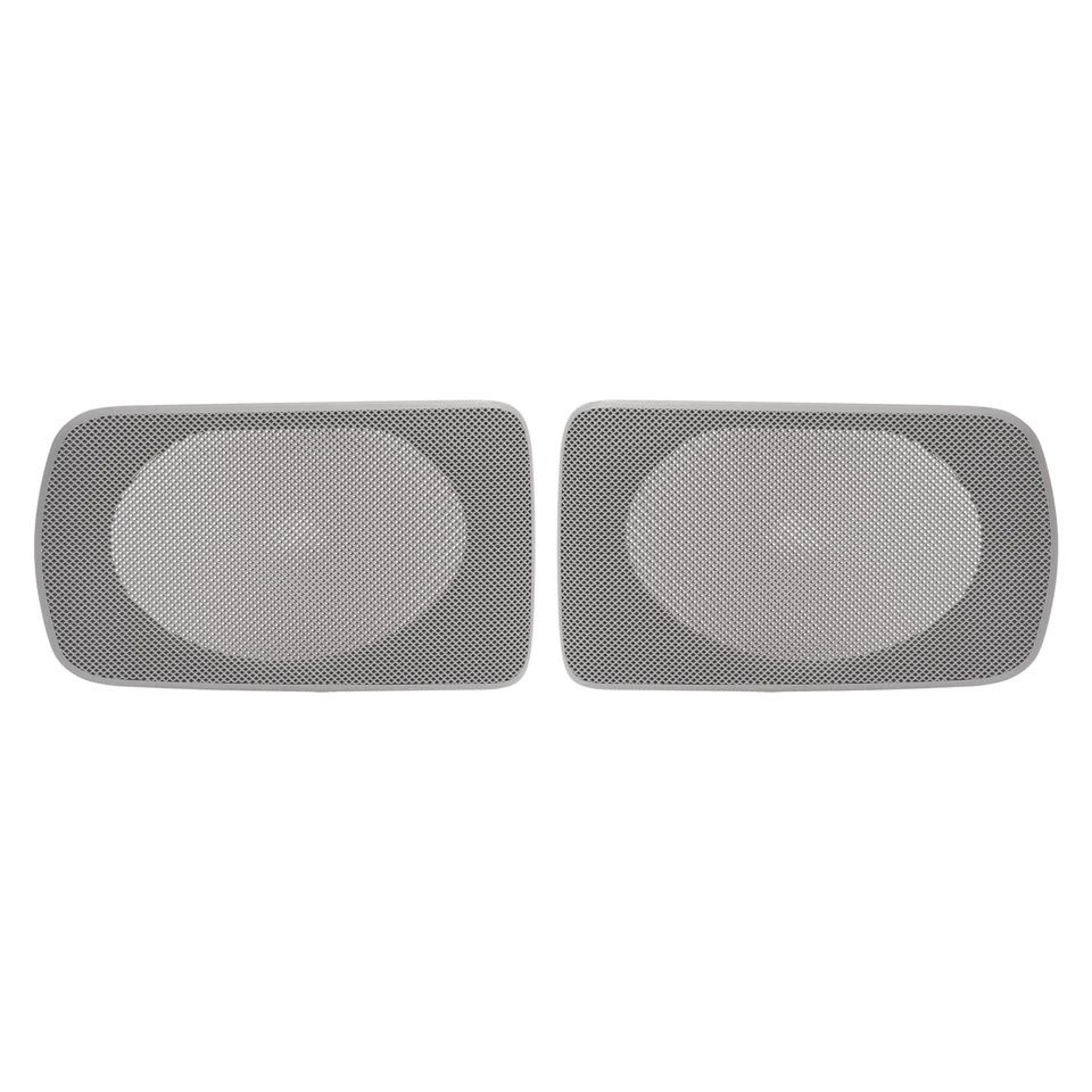 Speaker Grille Pair Dark Gray Rear Cover Interior Trim Replacement 2