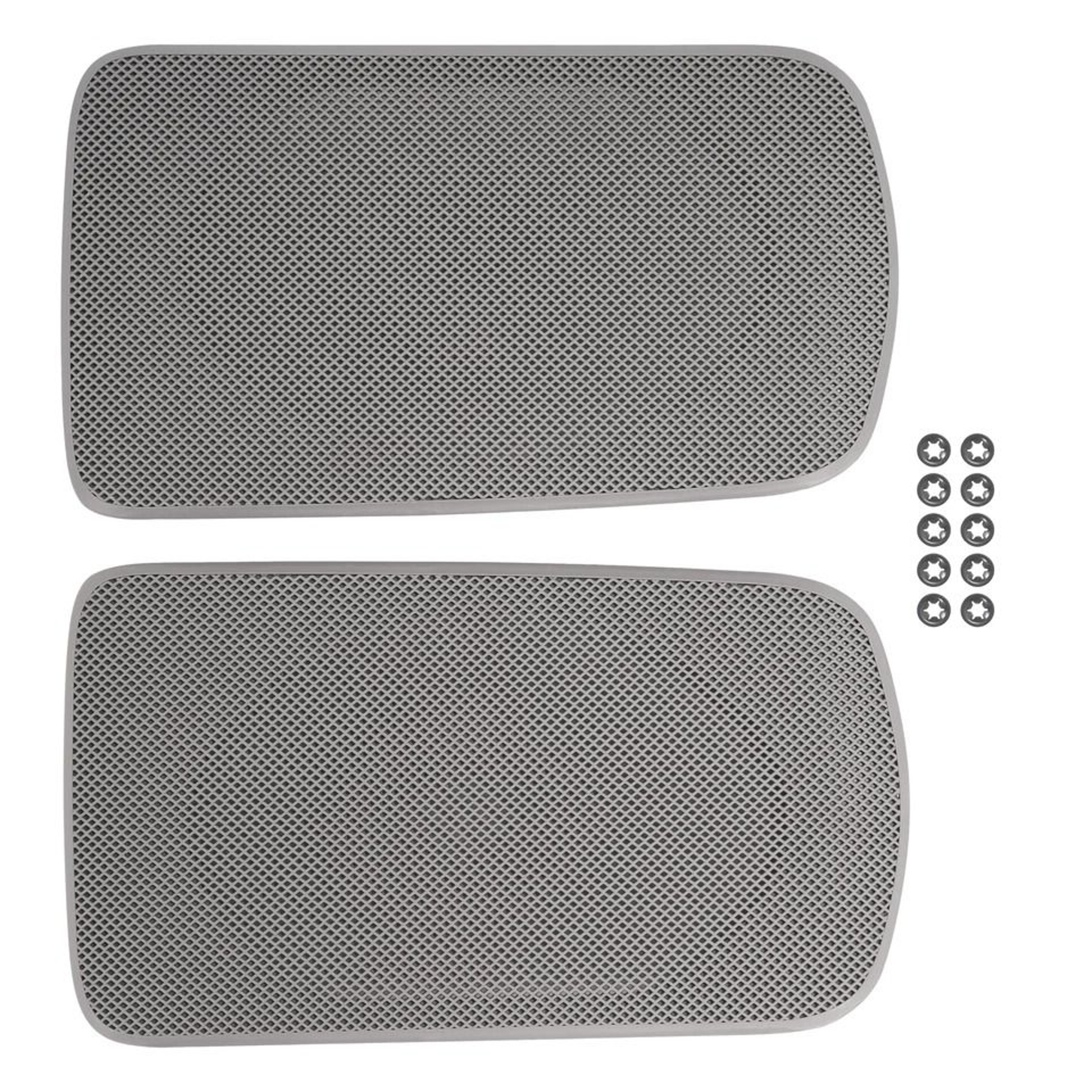 Speaker Grille Pair Dark Gray Rear Cover Interior Trim Replacement 7