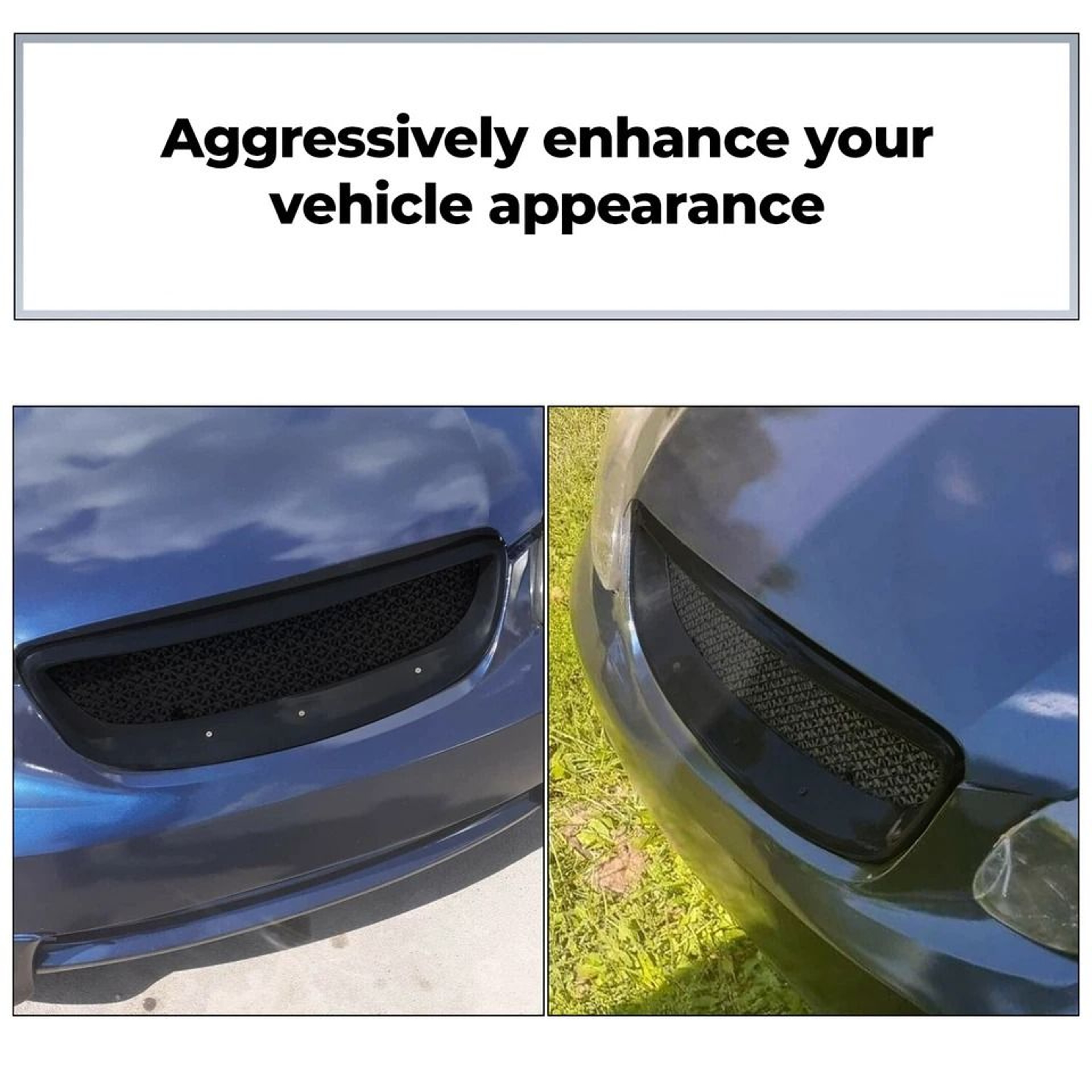 Glossy Black Metal Mesh Front Hood Grill For Toyota Corolla 4