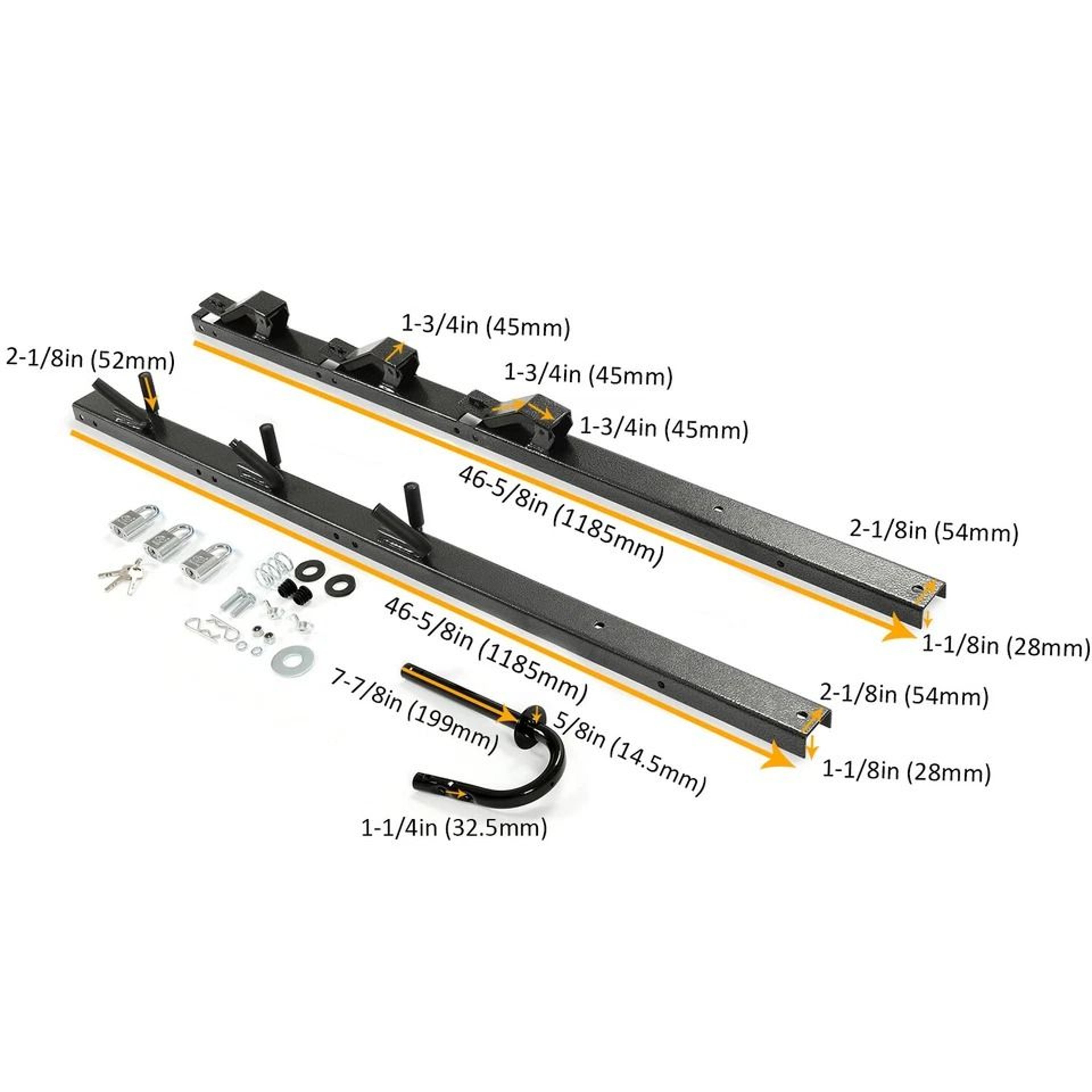 Trimmer Rack With Lock Weed Eater Carrier For Truck And Trailer 1