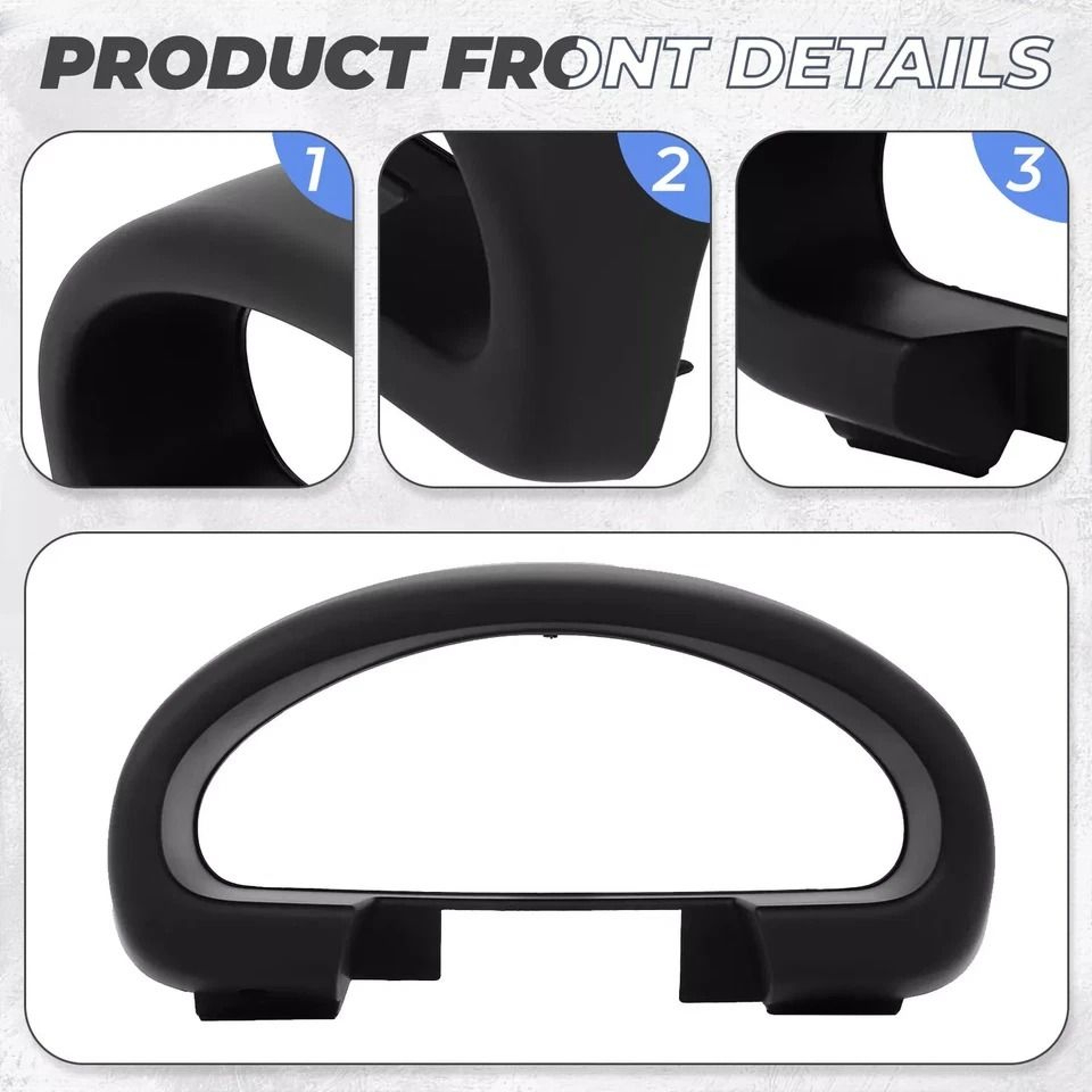 Premium Mazda Miata Gauge Hood Cluster Bezel ABS Replacement Interior Part 3