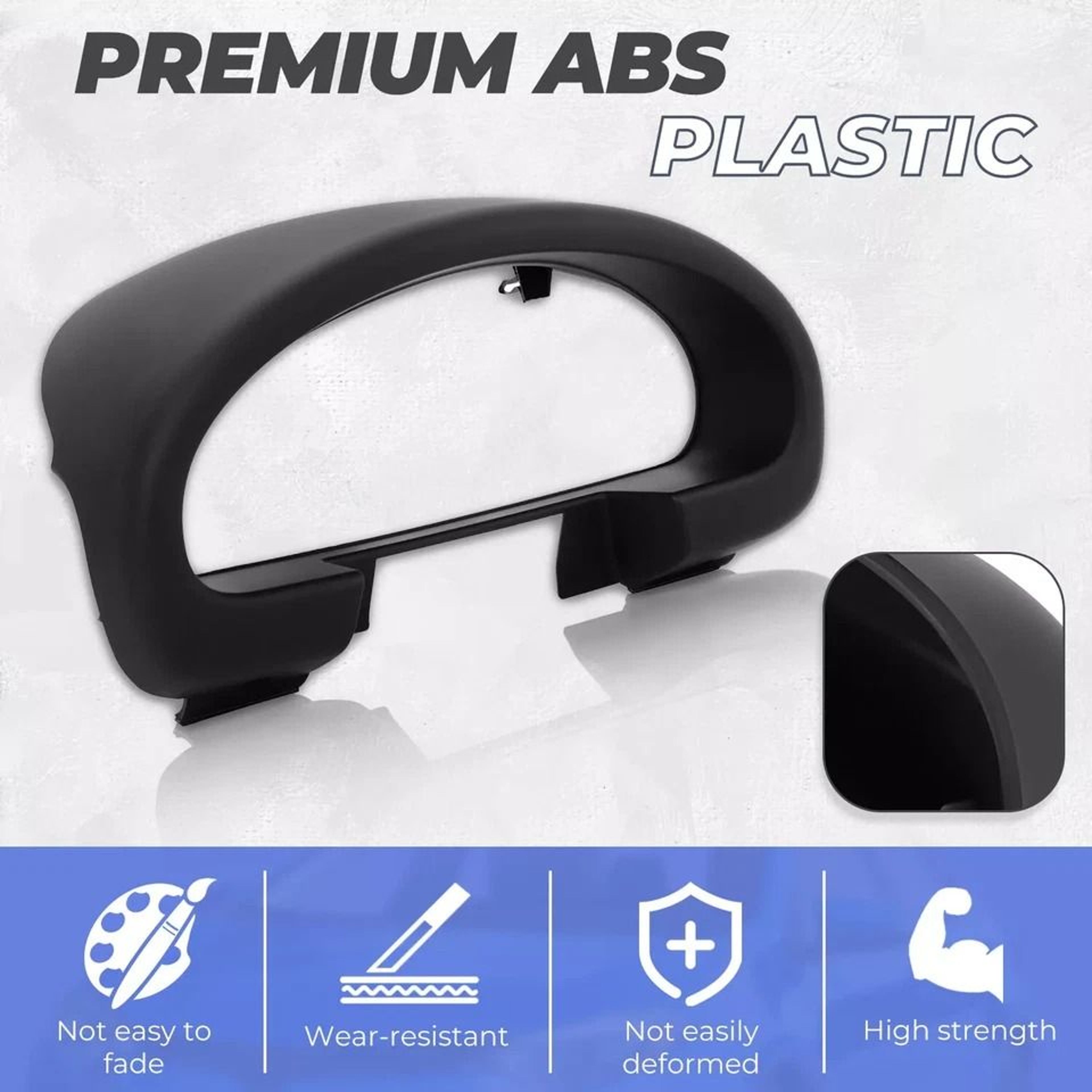 Premium Mazda Miata Gauge Hood Cluster Bezel ABS Replacement Interior Part 4