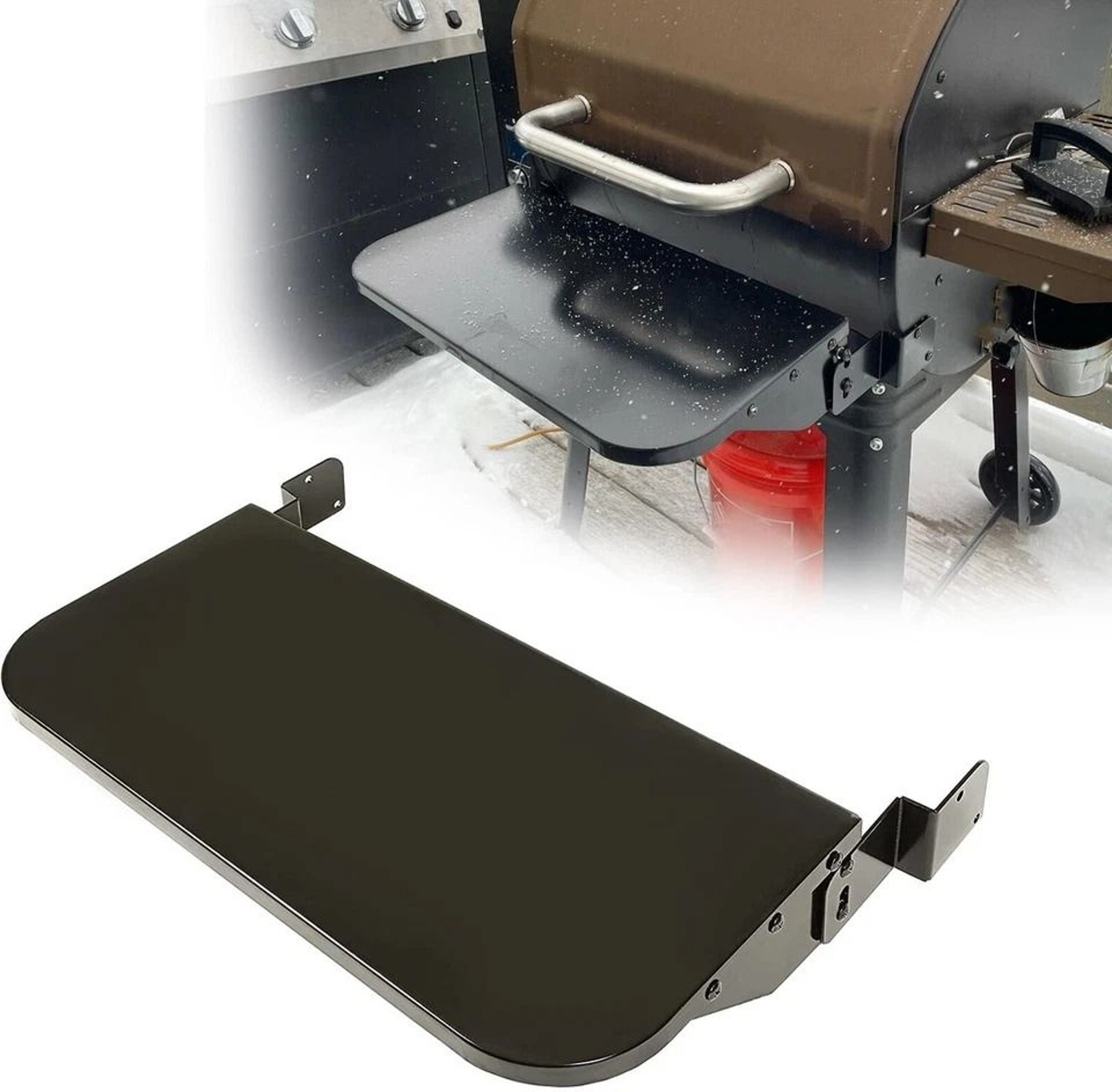 Camp Chef Pellet Grill Front Shelf Black Hardware For Easy Installation 0