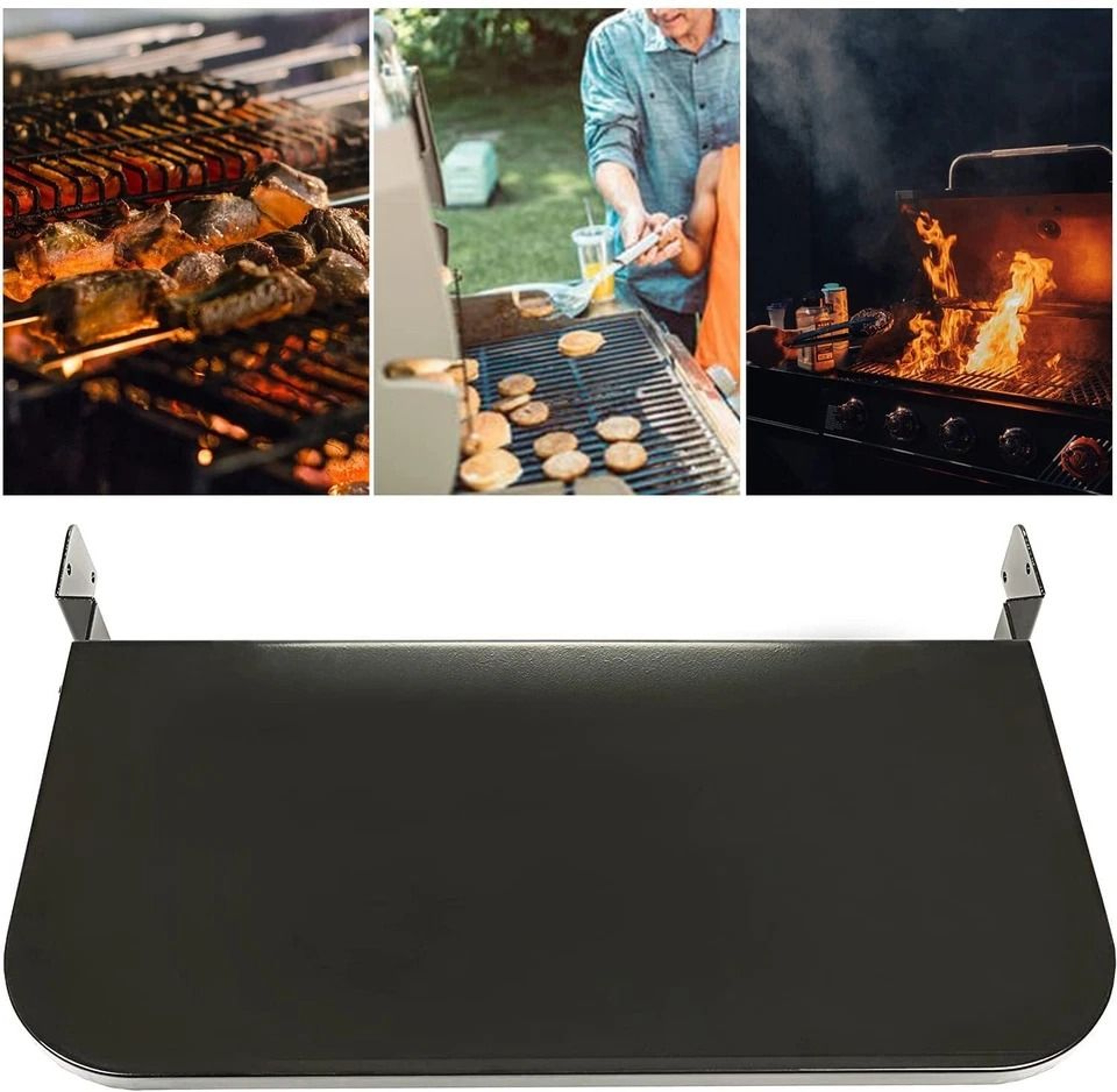 Camp Chef Pellet Grill Front Shelf Black Hardware For Easy Installation 3