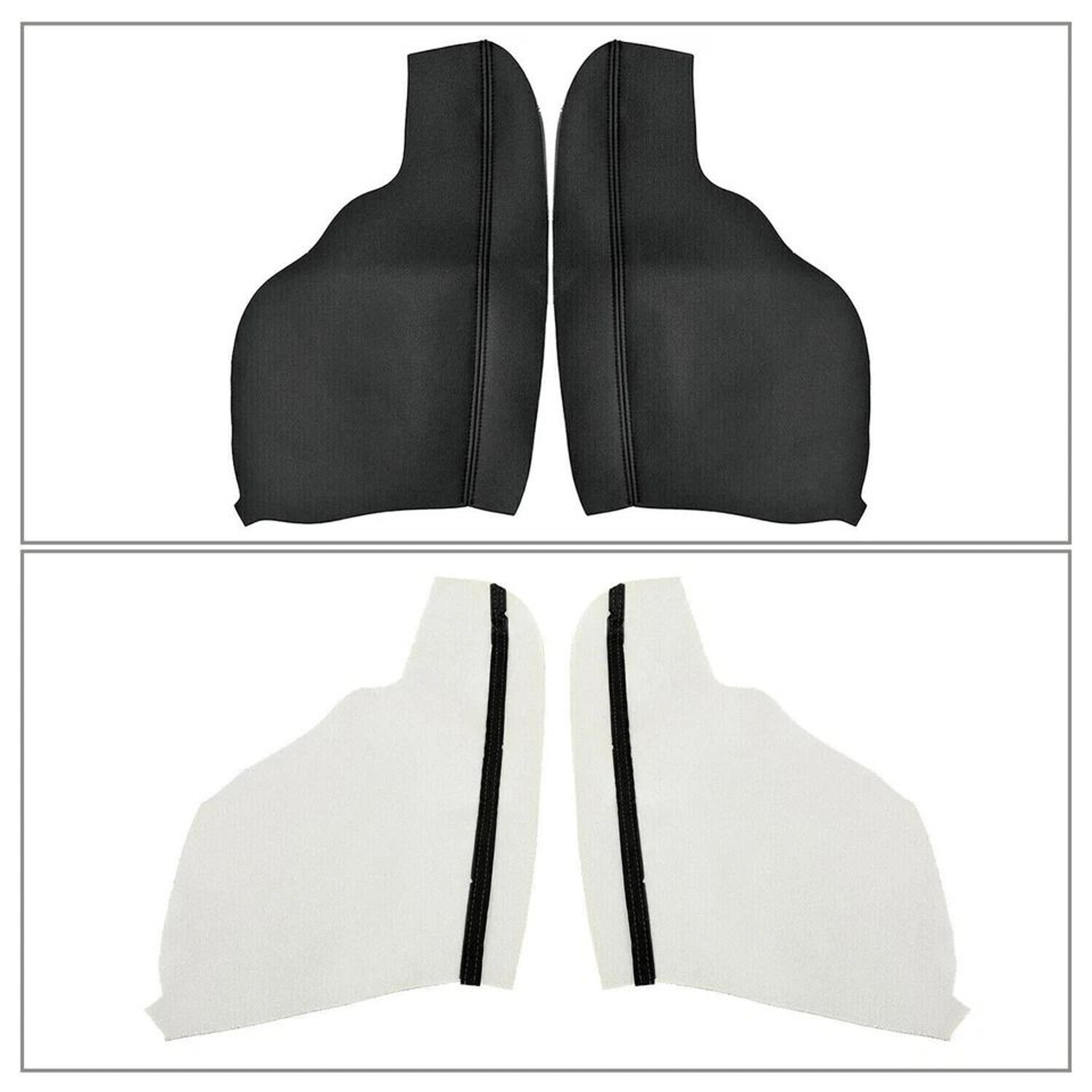 Premium Black Vinyl Armrest Covers For Honda Odyssey Door Panel 15