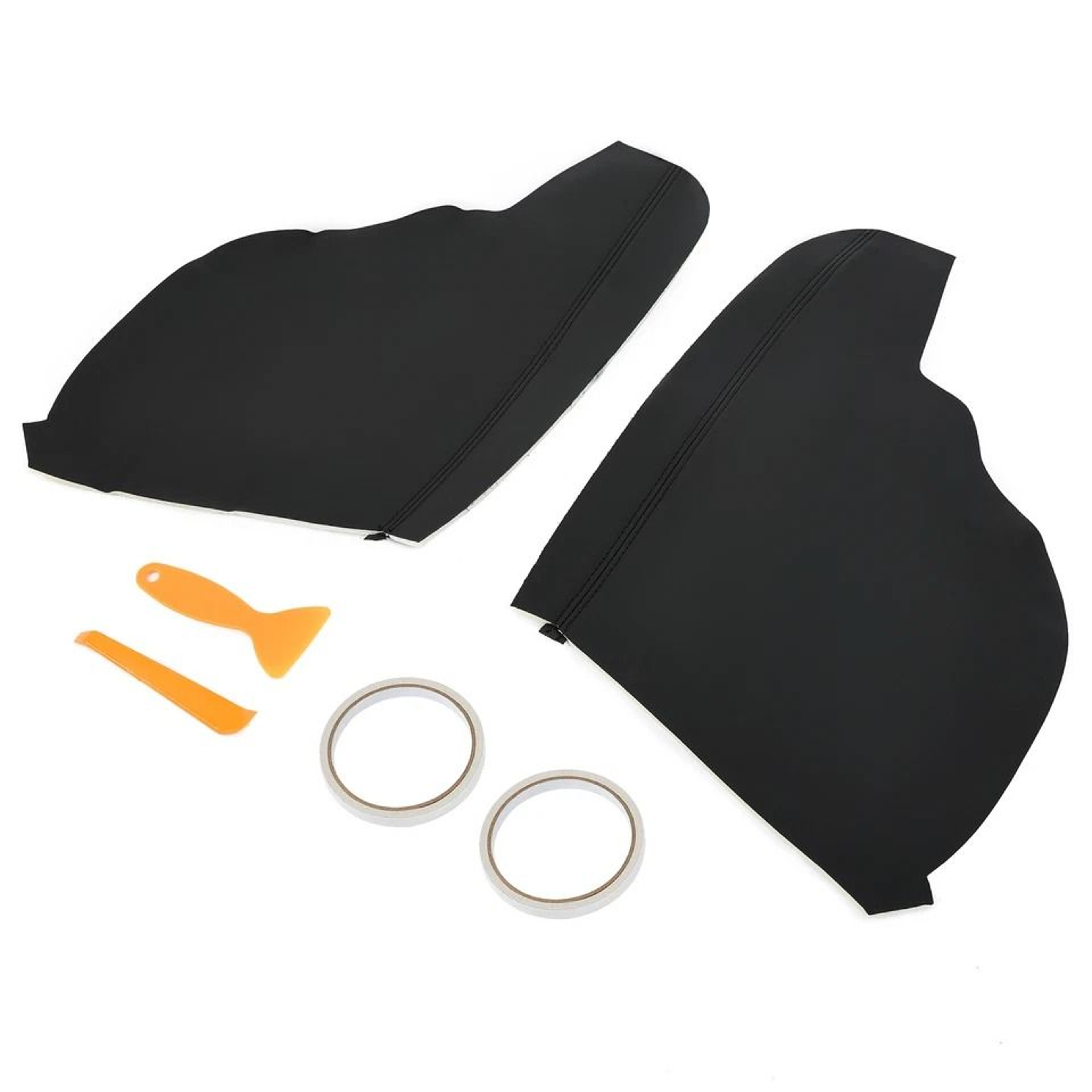 Premium Black Vinyl Armrest Covers For Honda Odyssey Door Panel 19
