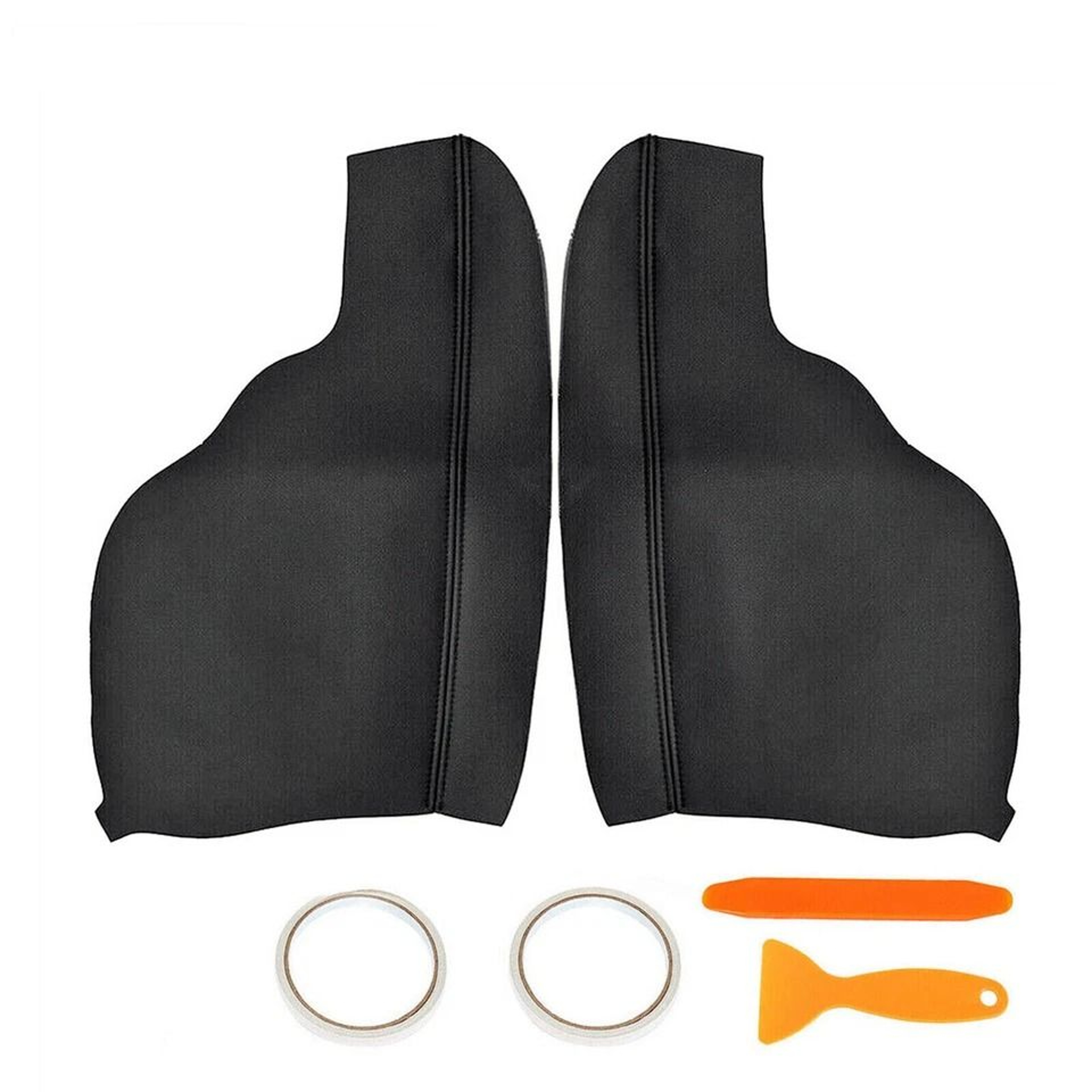 Premium Black Vinyl Armrest Covers For Honda Odyssey Door Panel 24