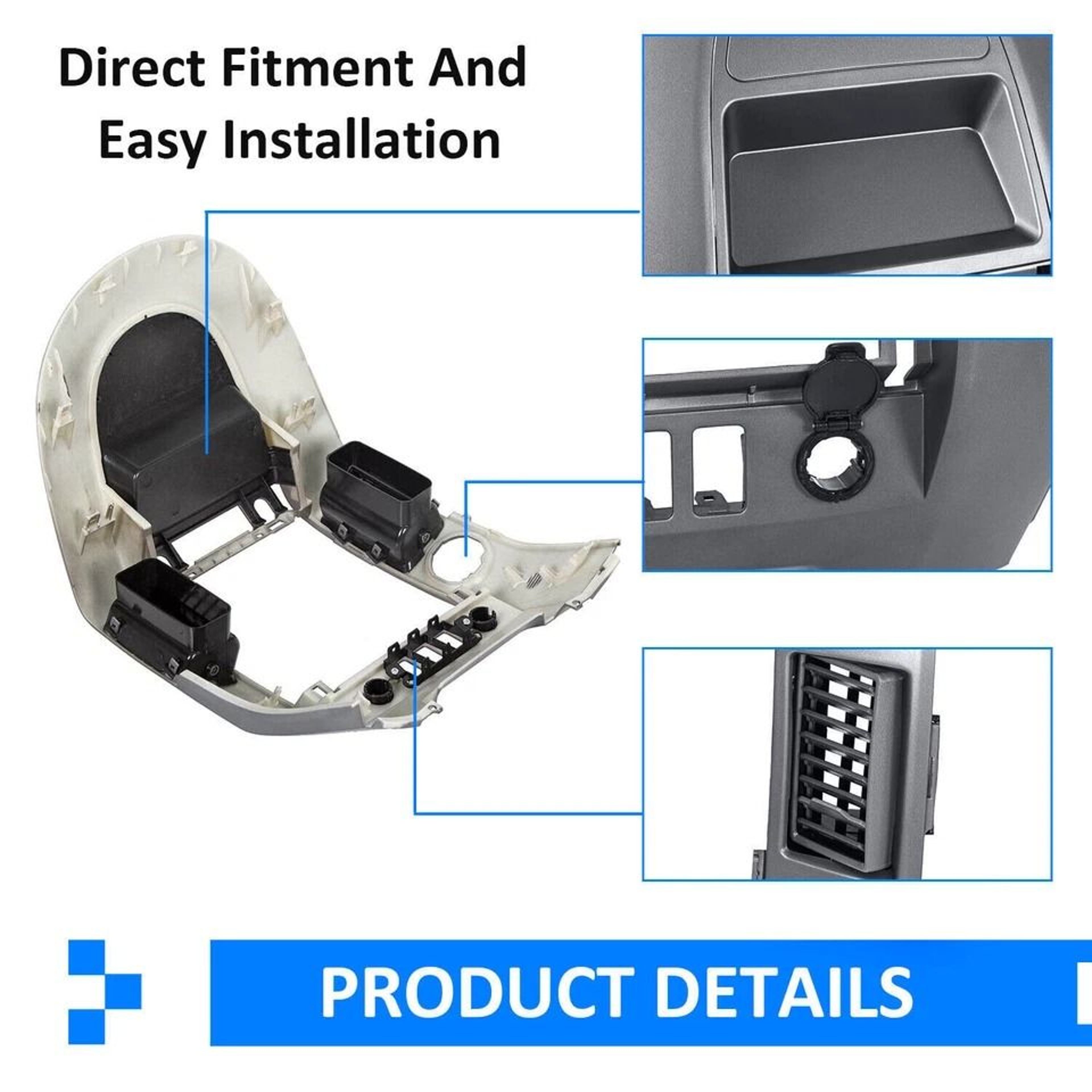 ABS Instrument Panel Lid Dash Radio Bezel For Titan XE SE Armada SE Premium Fit  Finish 5