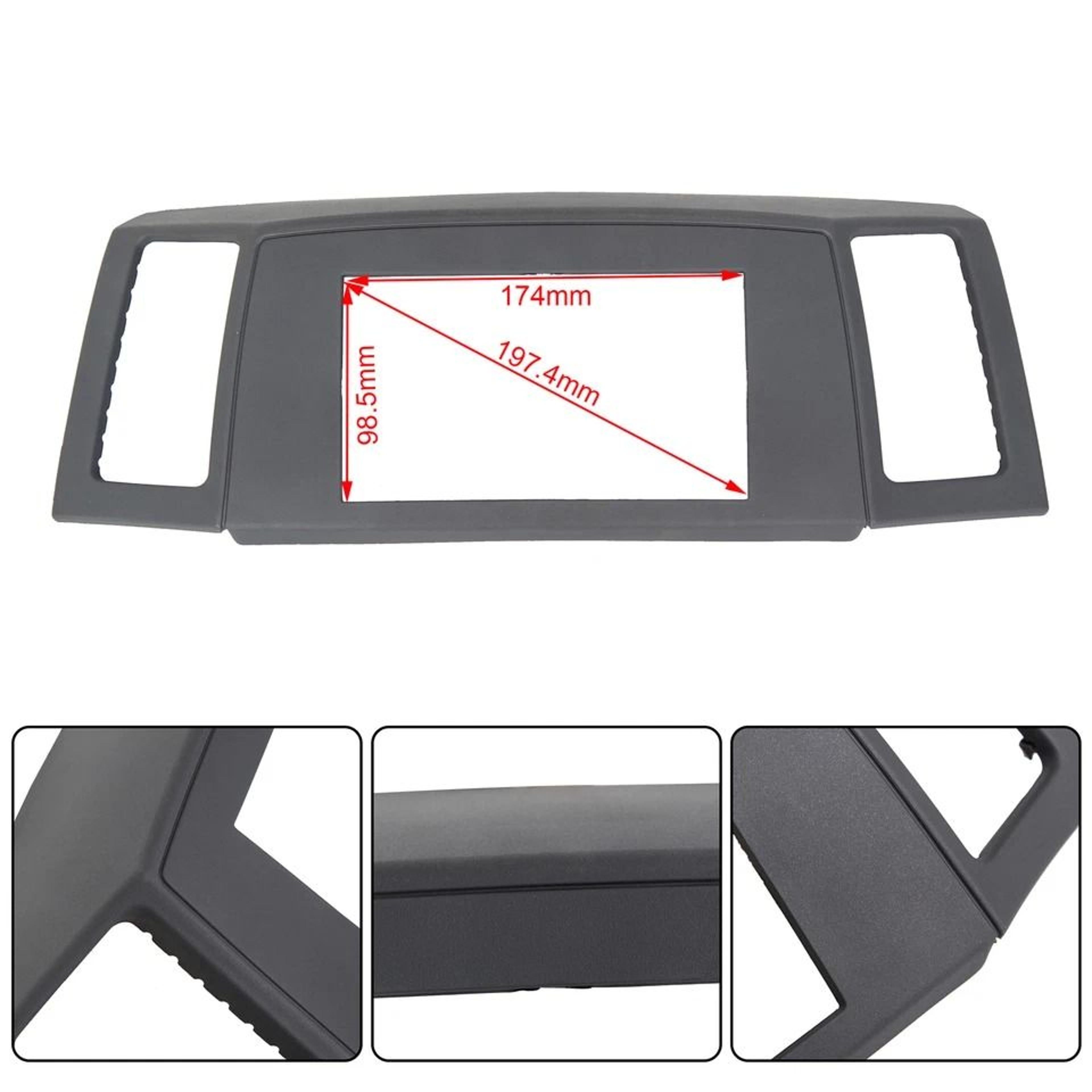 Navigation Radio Bezel Dash Vent Install Kit 2