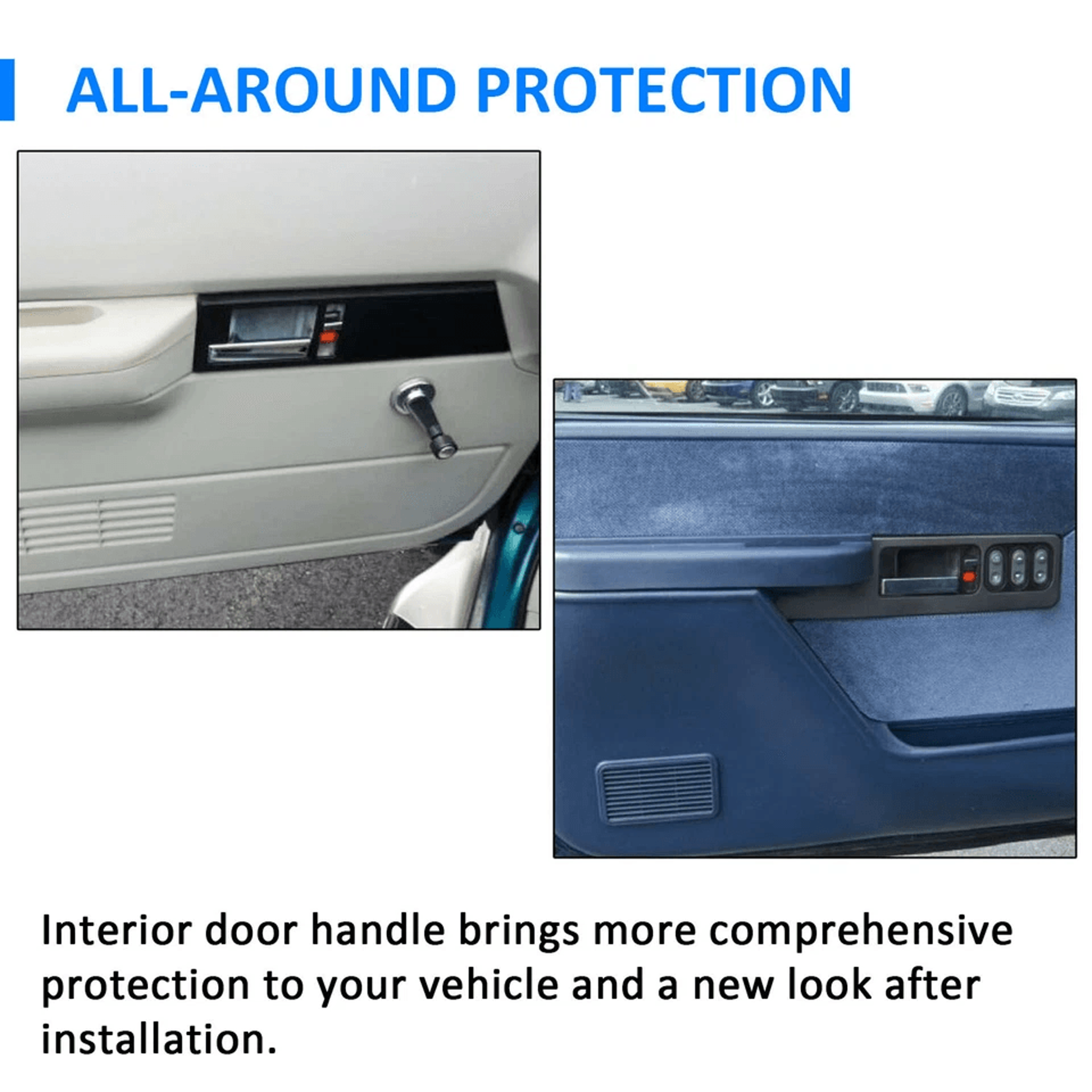 Pickup Interior Door Handle Pair Front Left Right 13