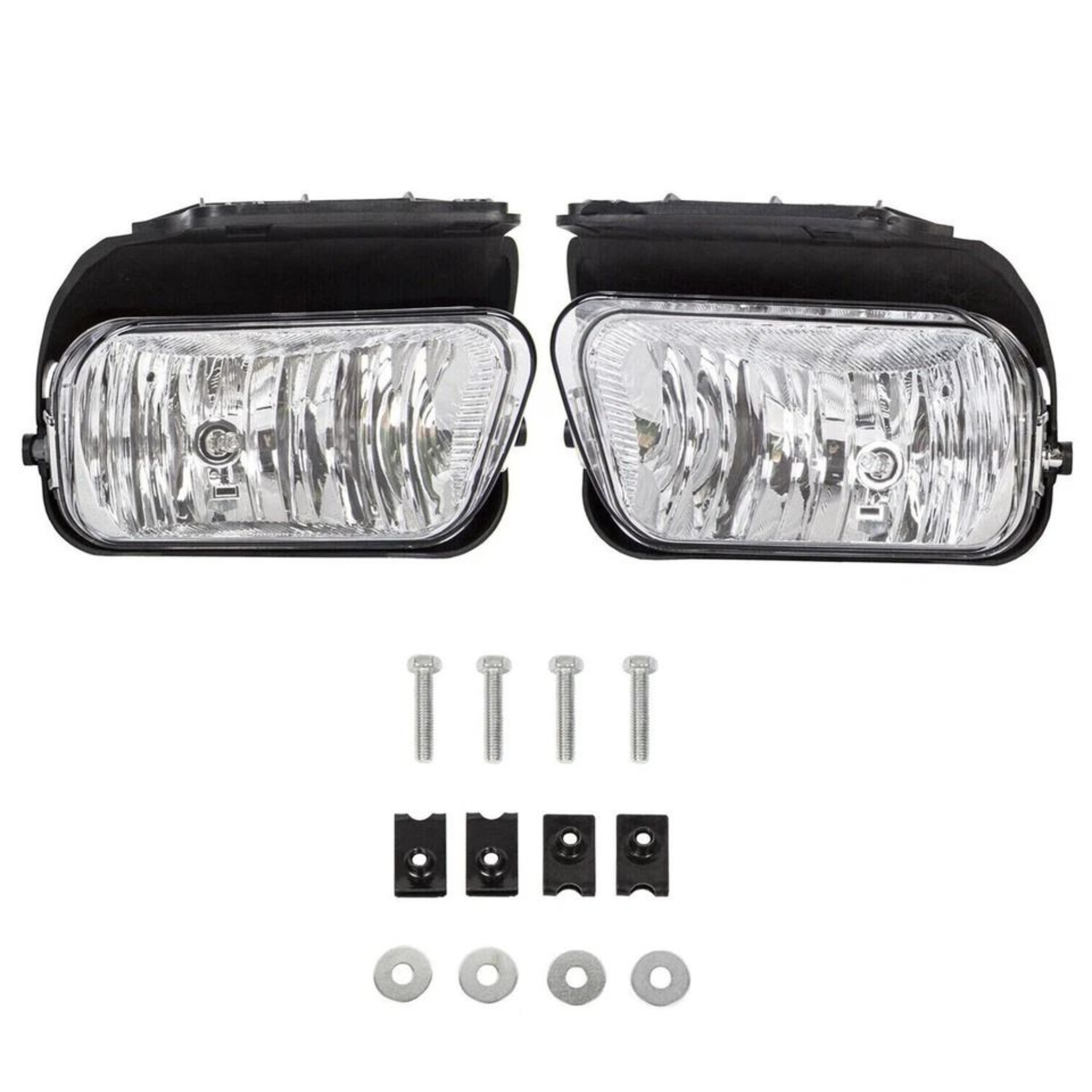 Chevy Silverado Fog Lights Pair Clear Lens Direct Replacement For Avalanche 7