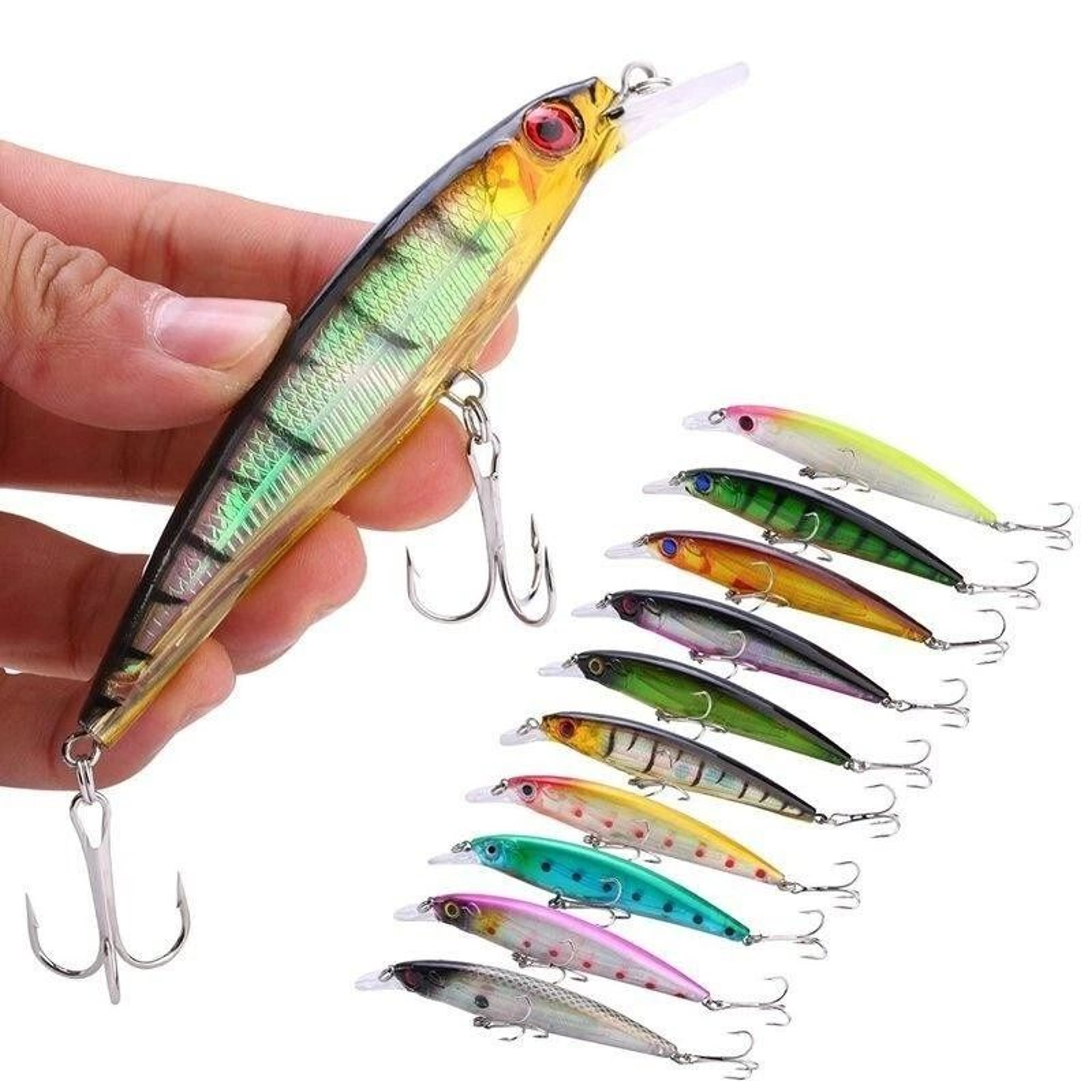 Lot Kinds Of Fishing Lures Crankbaits Hooks Minnow Baits Tackle Crank 0
