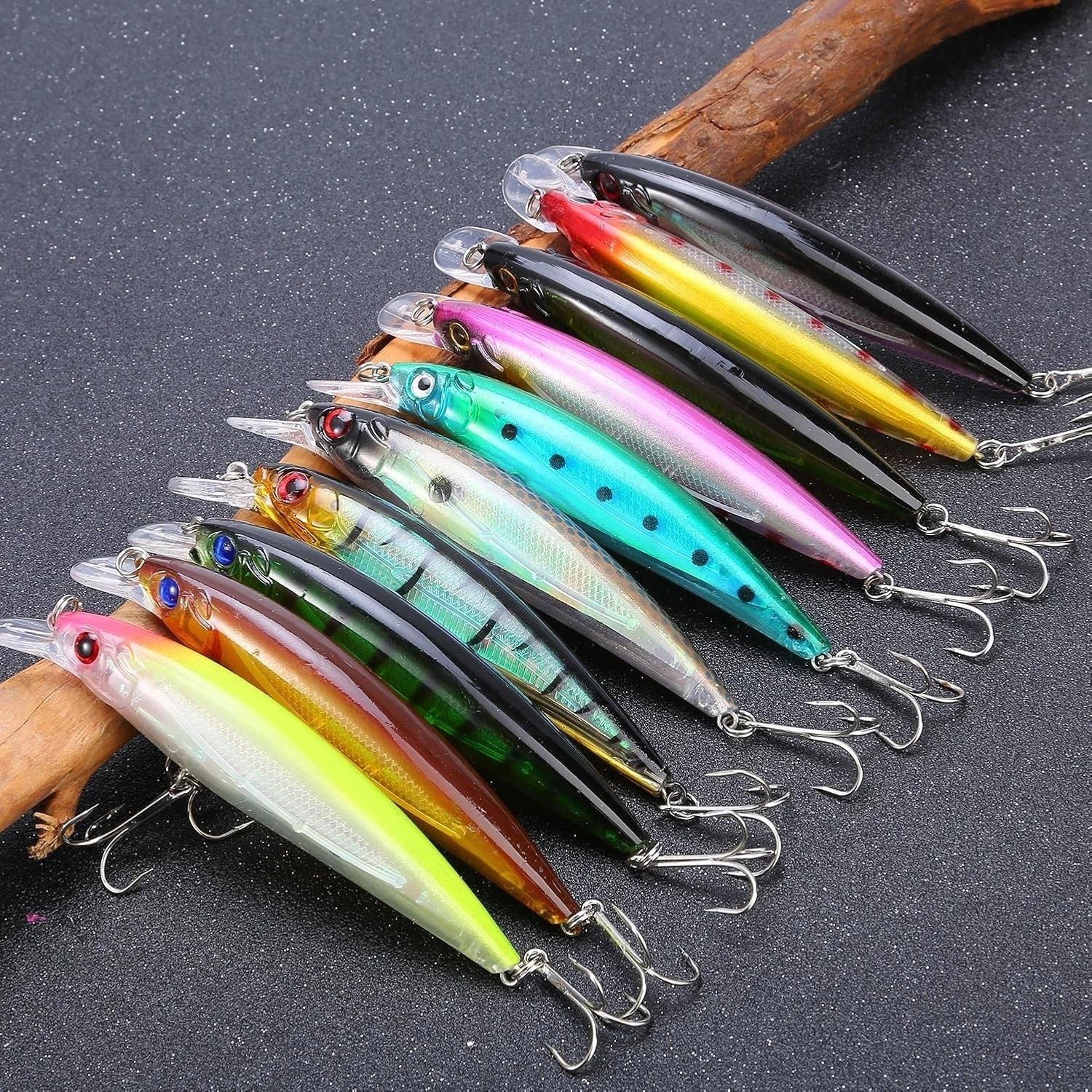 Bass Fishing Lures Crankbait Minnow Set For Freshwater Anglers 0