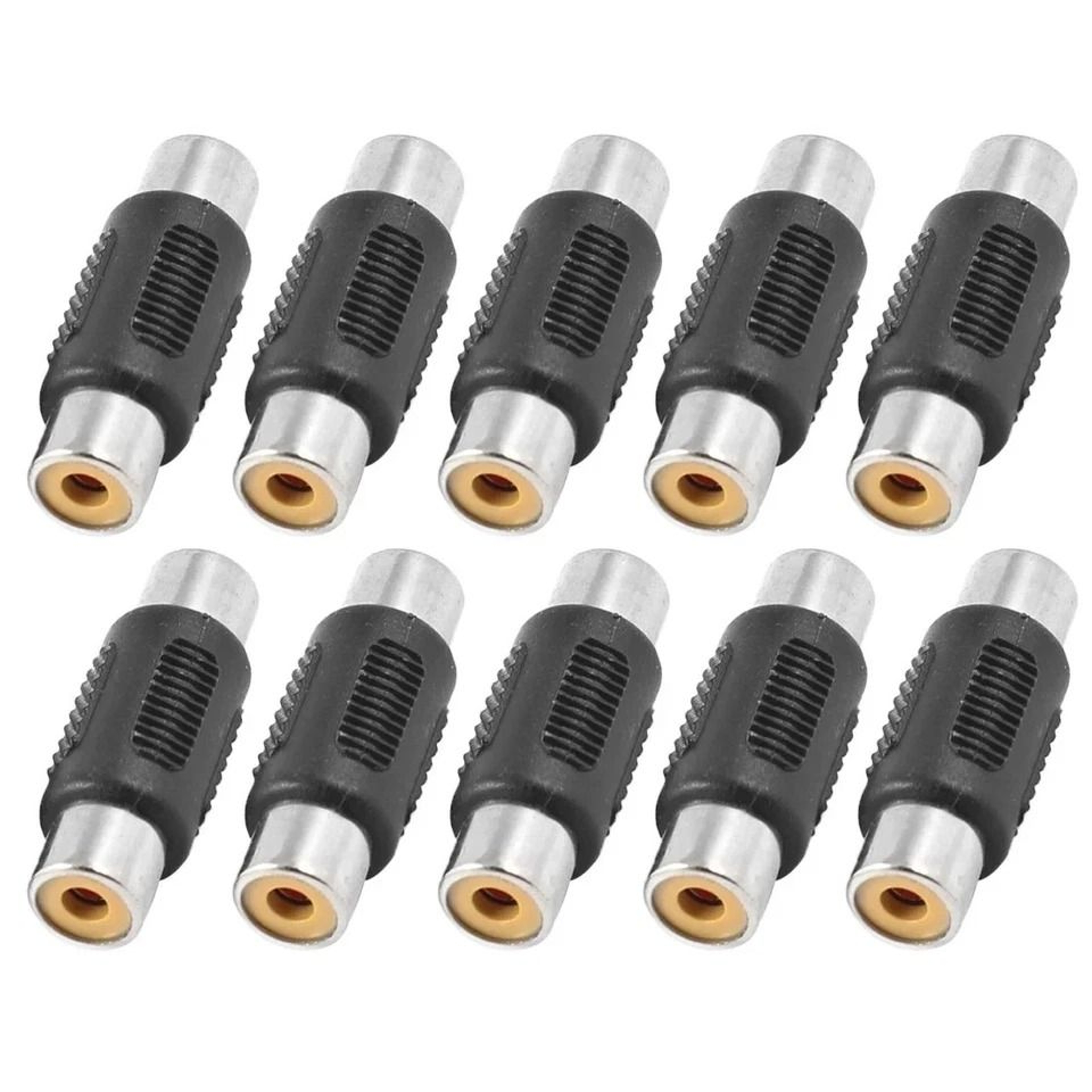 RCA Female To Female Coupler Adapter For AV Audio Video Cable Extension 5