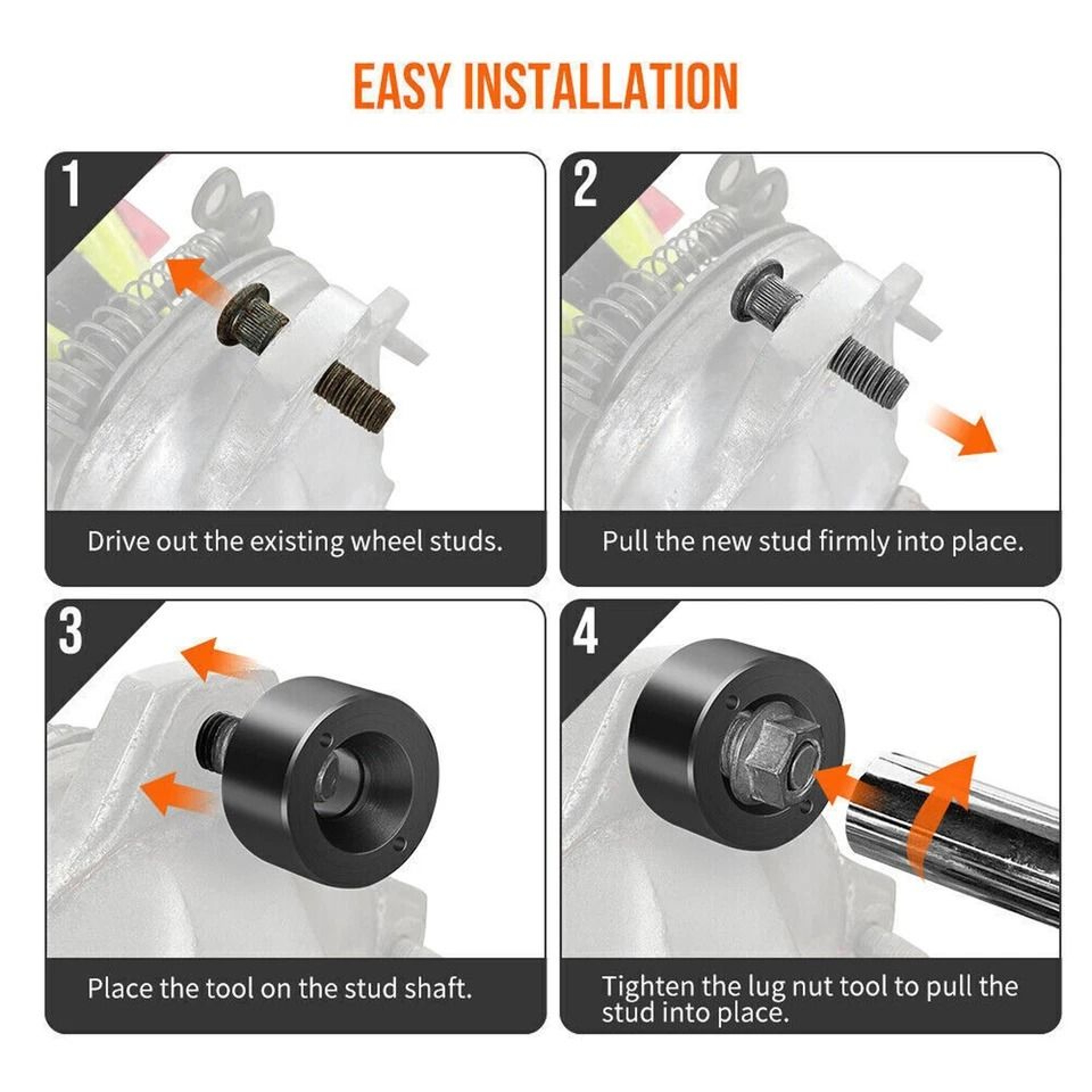 Wheel Stud Installer Tool For Cars SUVs And Light Trucks 8