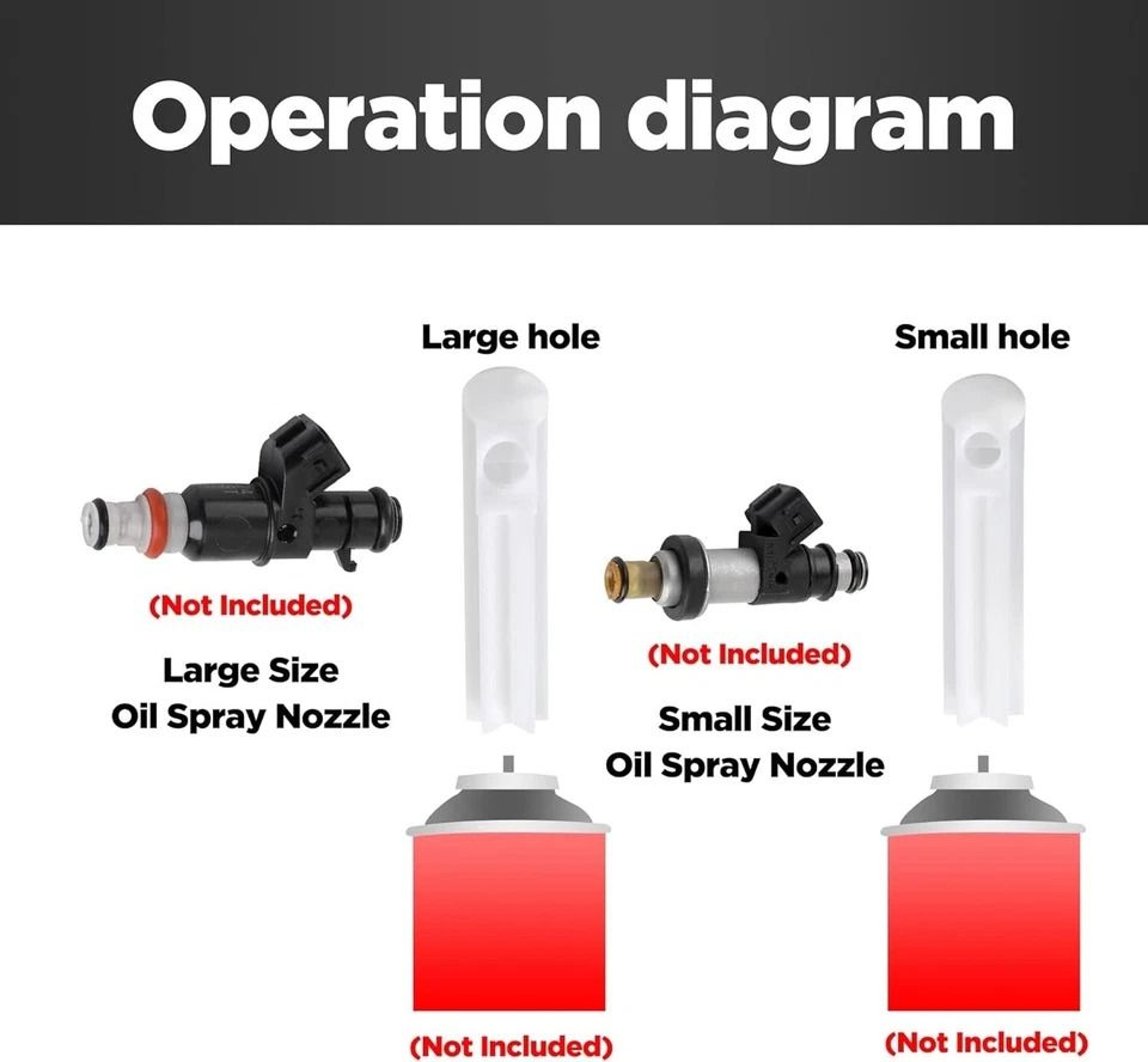 Universal Fuel Injector Flush Adapter  Fuel Injector Cleaning Kit DIY Car Cleaning Tool For Engine  2