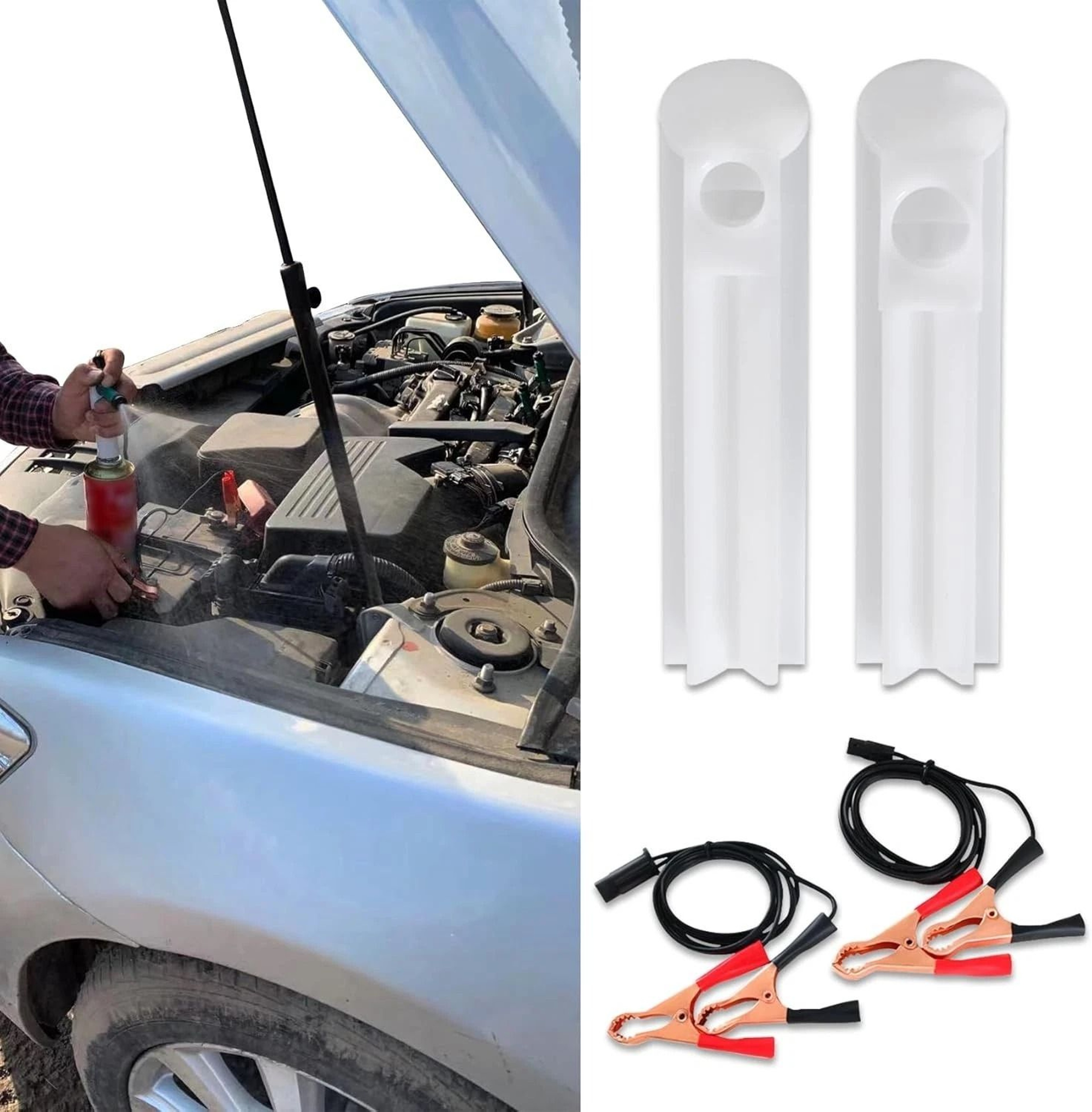 Universal Fuel Injector Flush Adapter  Fuel Injector Cleaning Kit DIY Car Cleaning Tool For Engine  13