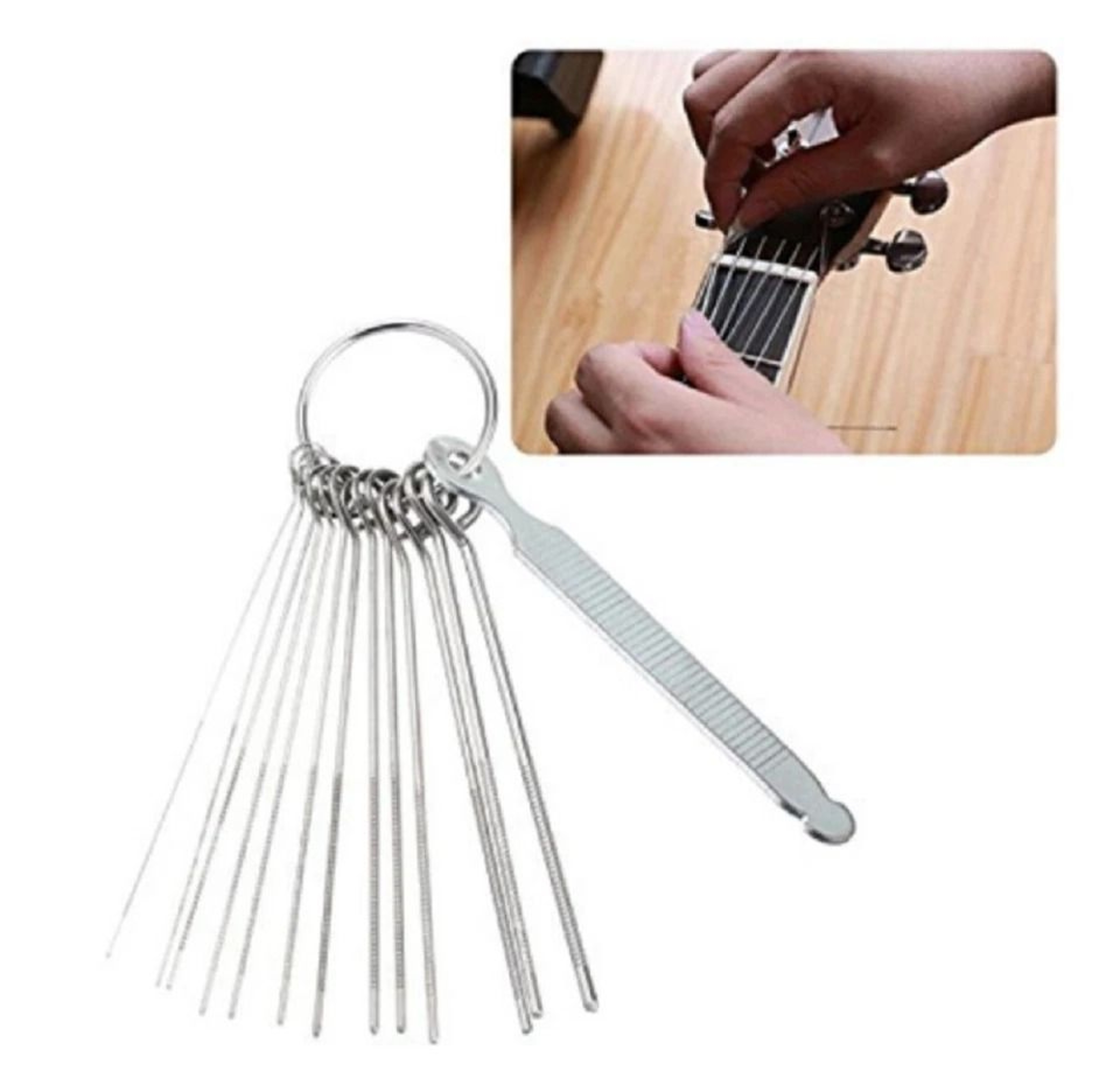 Guitar Nut Slotting File Kit For Precision String Slot Repair Luthier Saw File Set 3