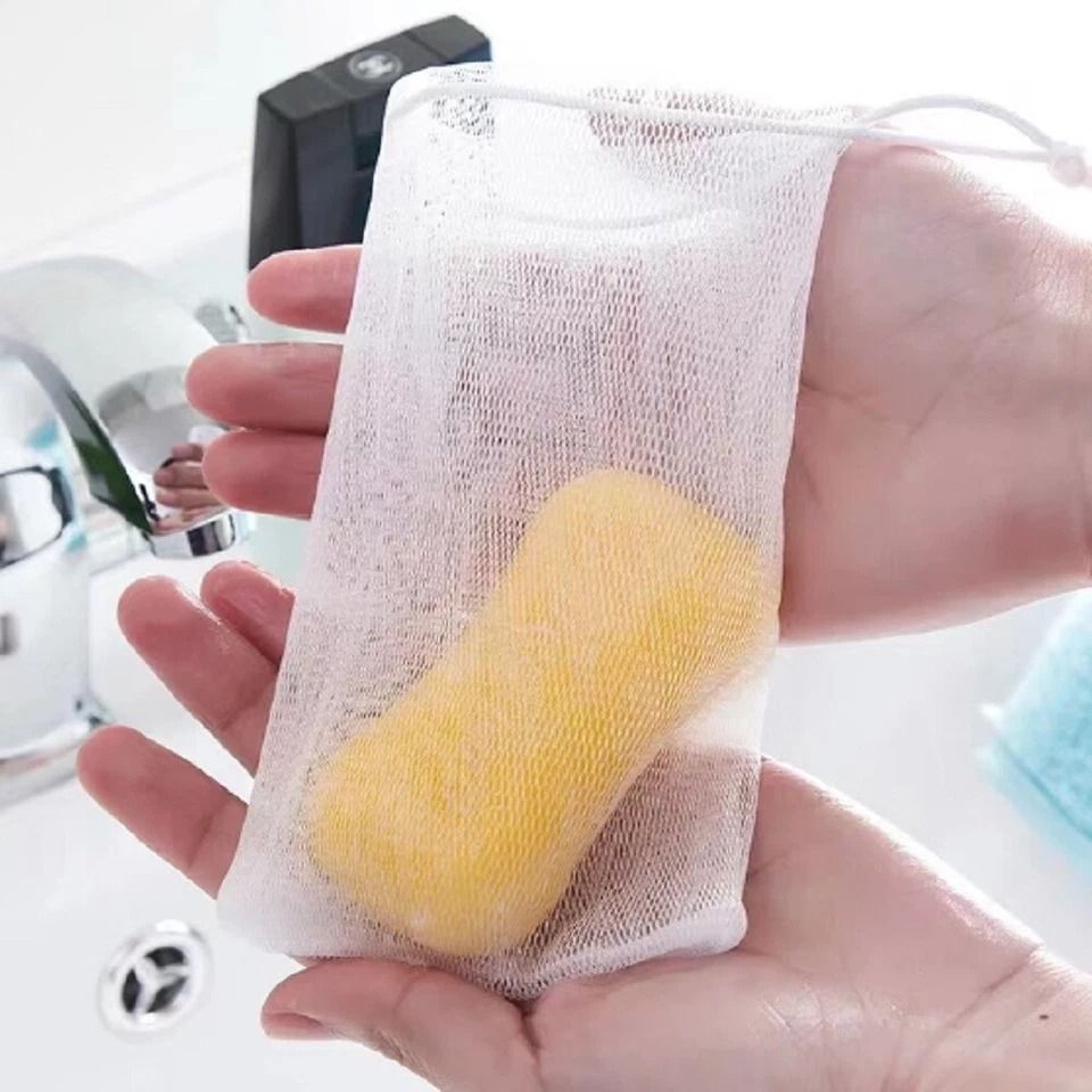 Mesh Soap Saver Bags Exfoliating Soap Sock Pouches For Suds Boosting  Skin Care 0