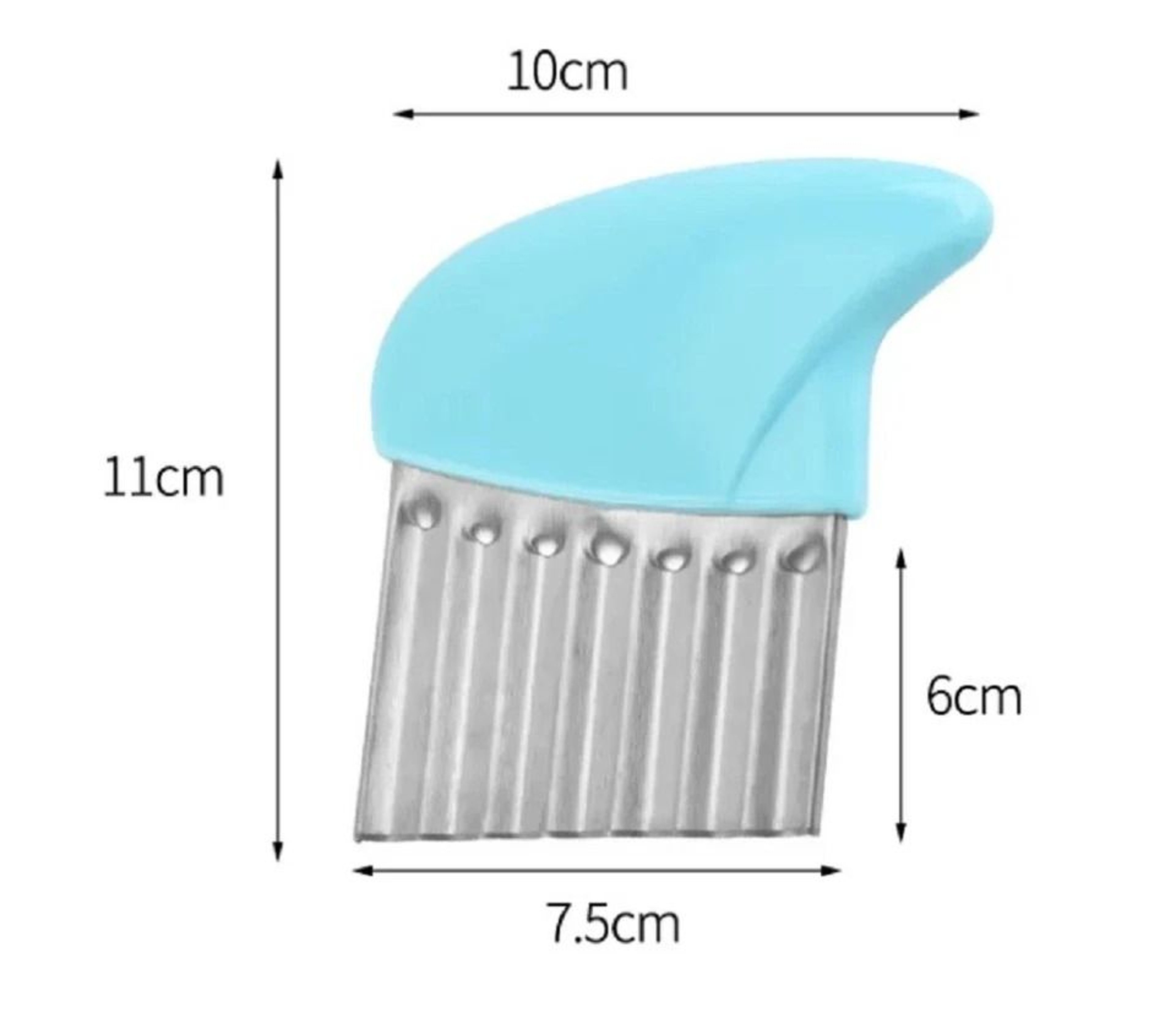 Crinkle Cutter Set Stainless Steel Wavy Slicer For Fries  Vegetables 1