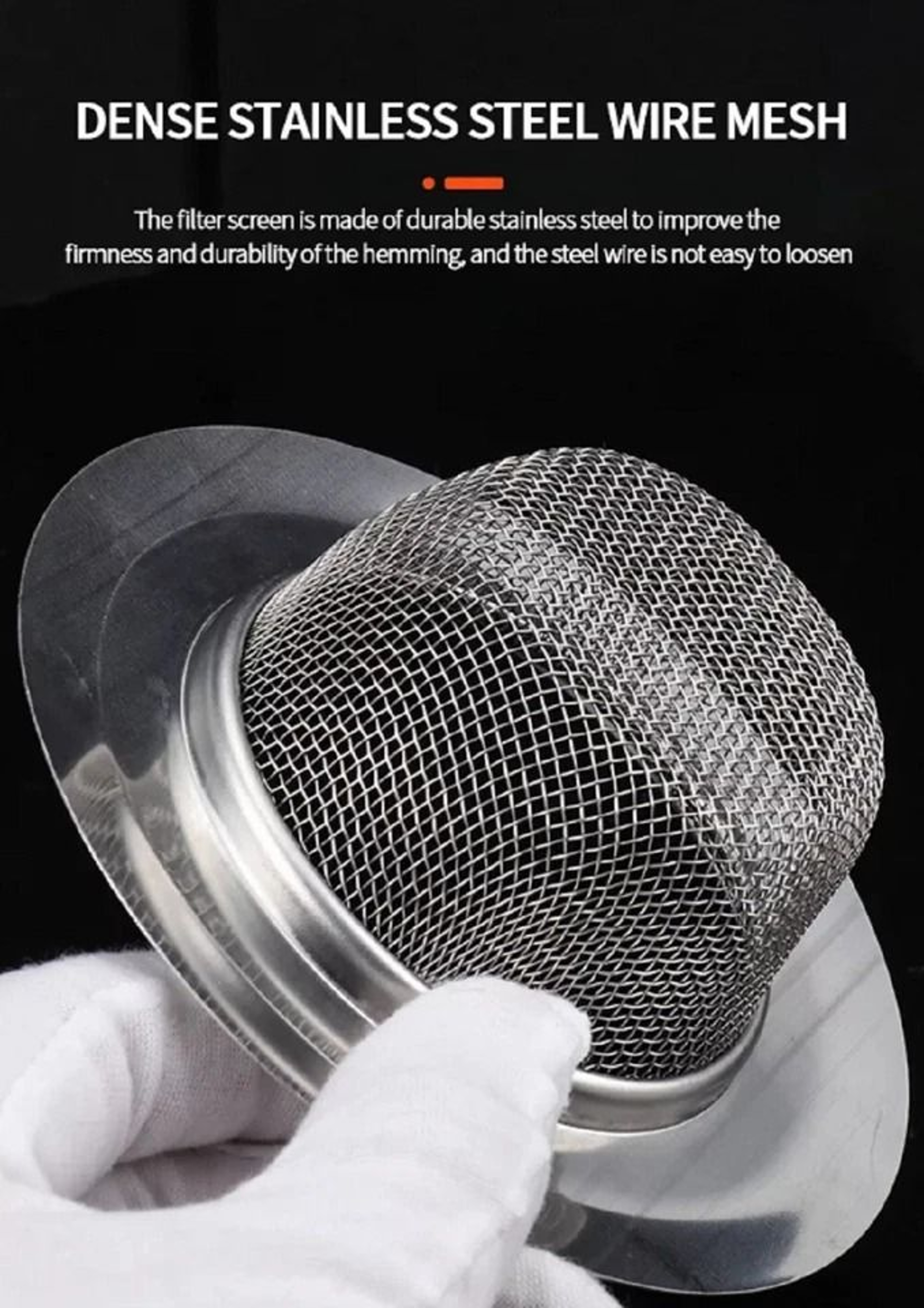Stainless Steel Sink Strainer Set Kitchen Drain Catcher For Effortless CleanUp 3