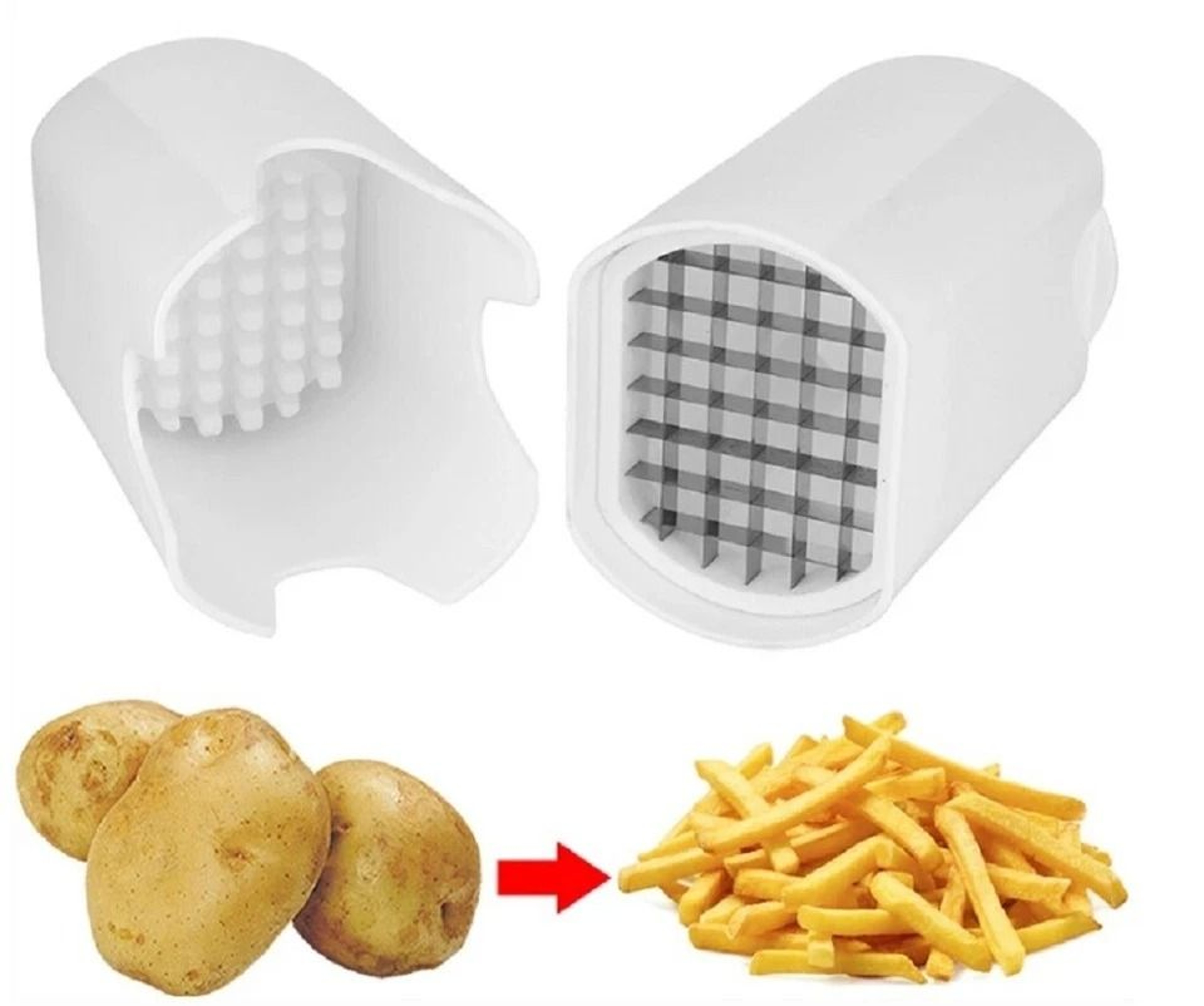 Potato Fries Cutter Easy French Fry Cutter And Vegetable Dicer Chopper For Quick Kitchen Prep 2