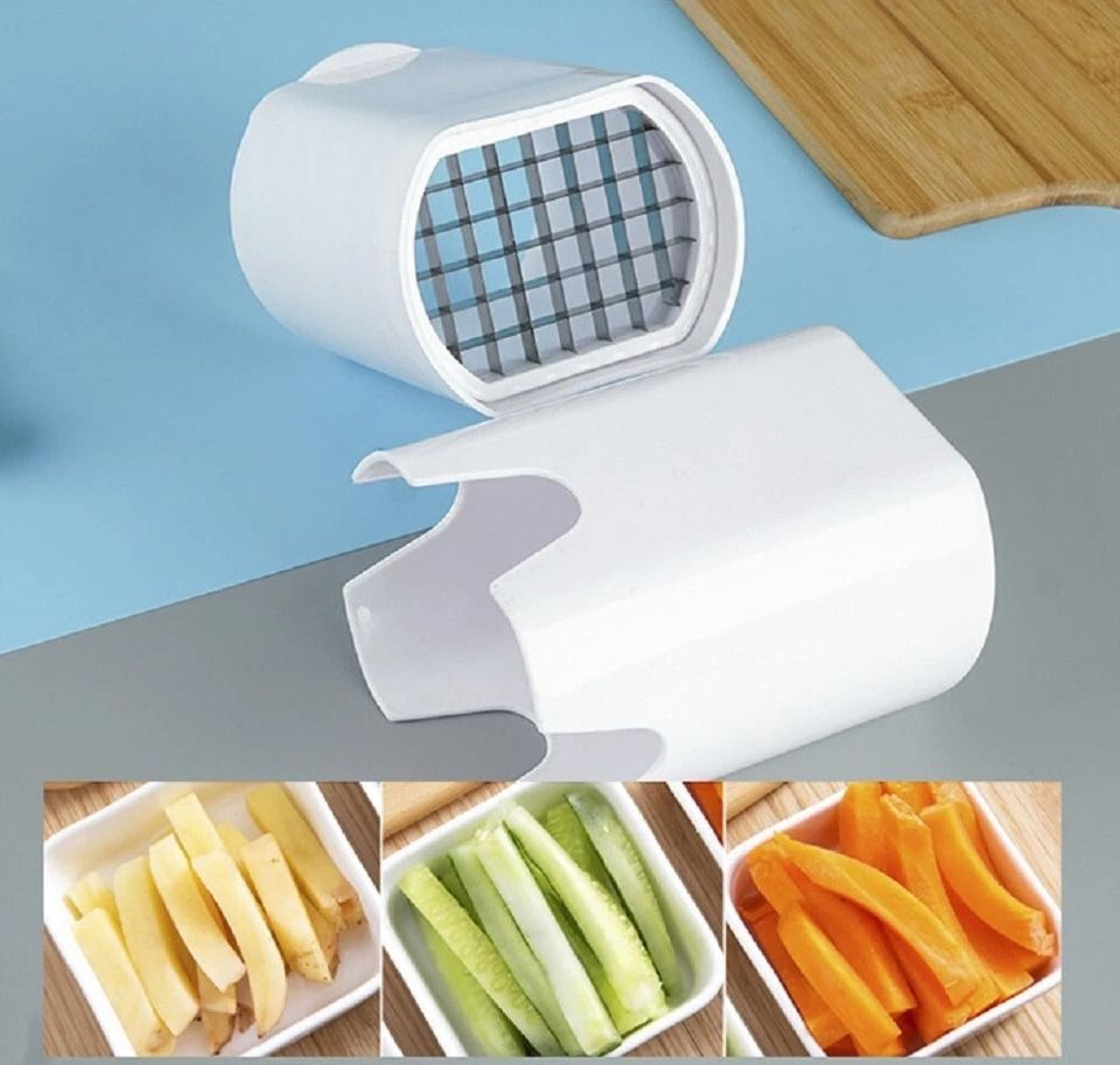 Potato Fries Cutter Easy French Fry Cutter And Vegetable Dicer Chopper For Quick Kitchen Prep 6