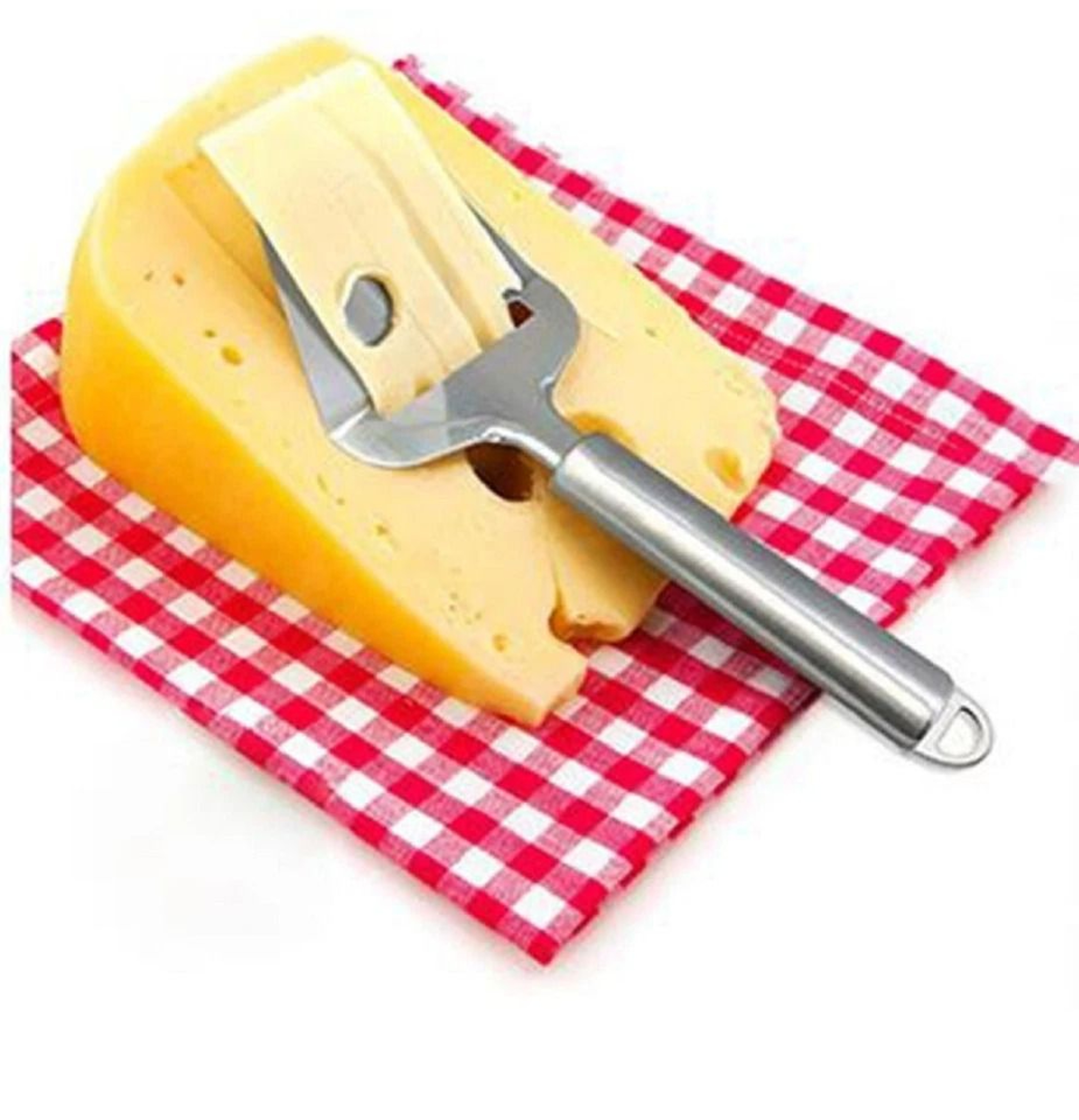 Stainless Steel HeavyDuty Cheese Slicer For Hard  Soft Cheese Precision Cutter 2