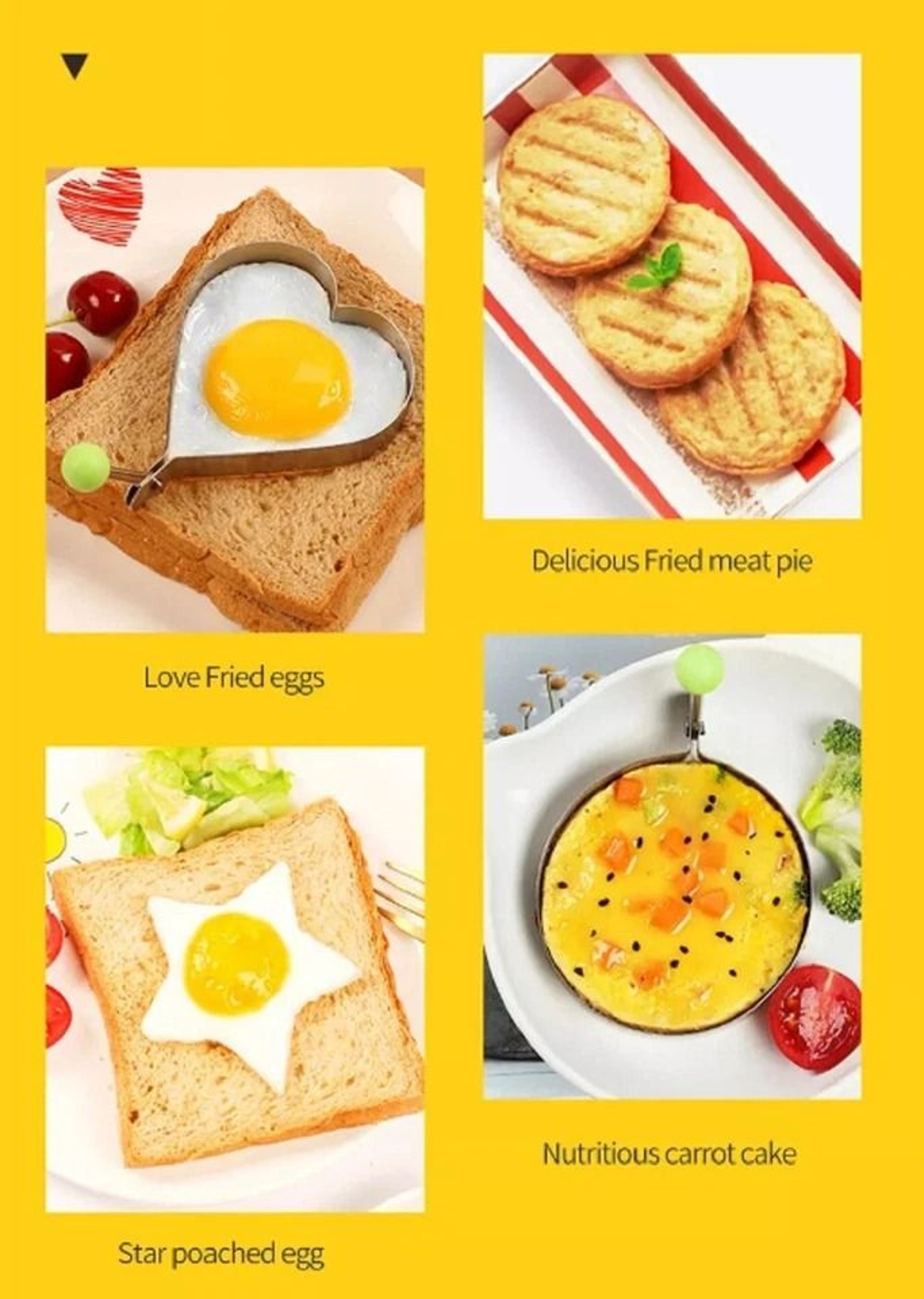 Nonstick Stainless Steel Pancake  Egg Rings Set Ideal For Perfect Breakfasts 4
