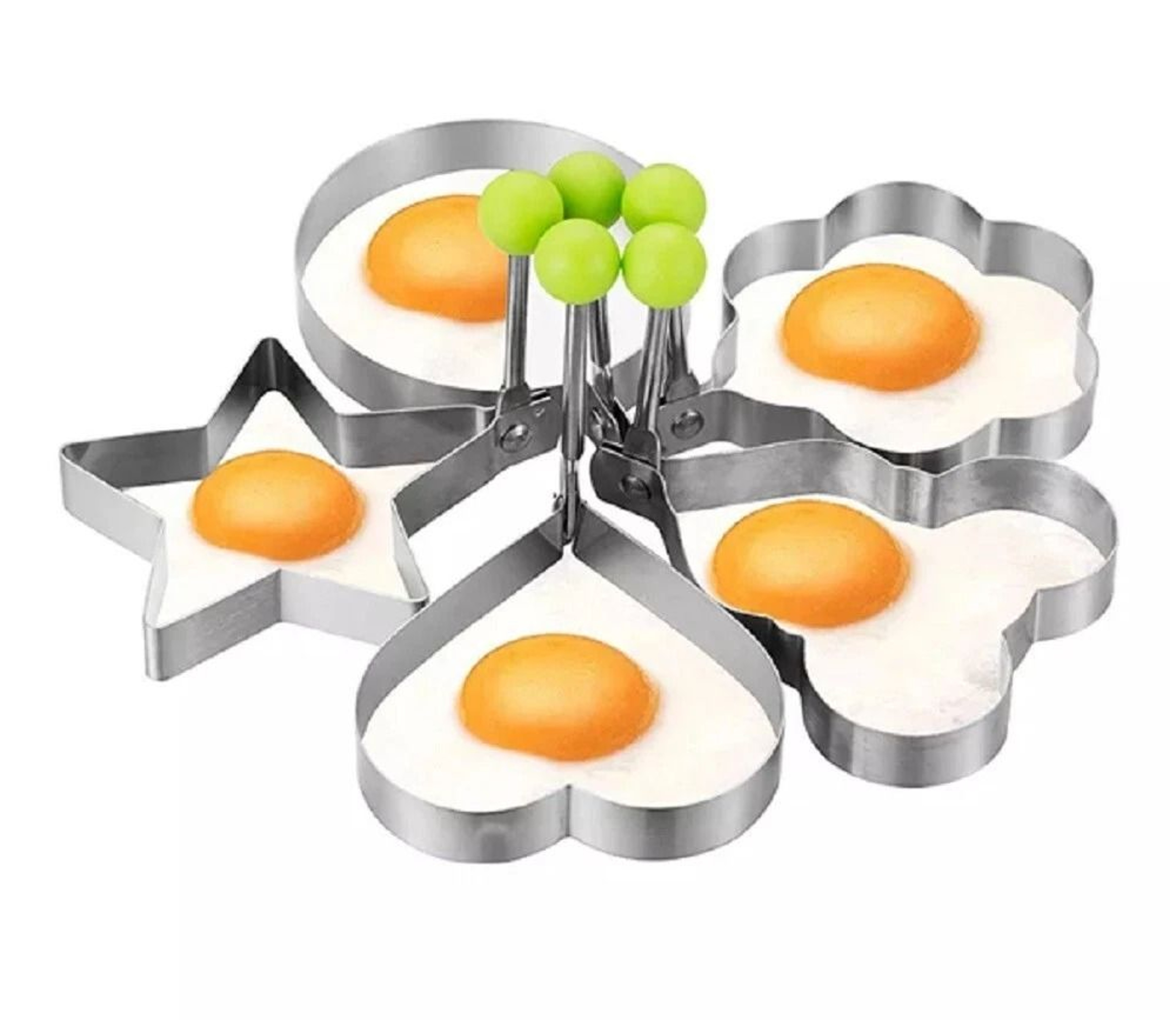 Nonstick Stainless Steel Pancake  Egg Rings Set Ideal For Perfect Breakfasts 0