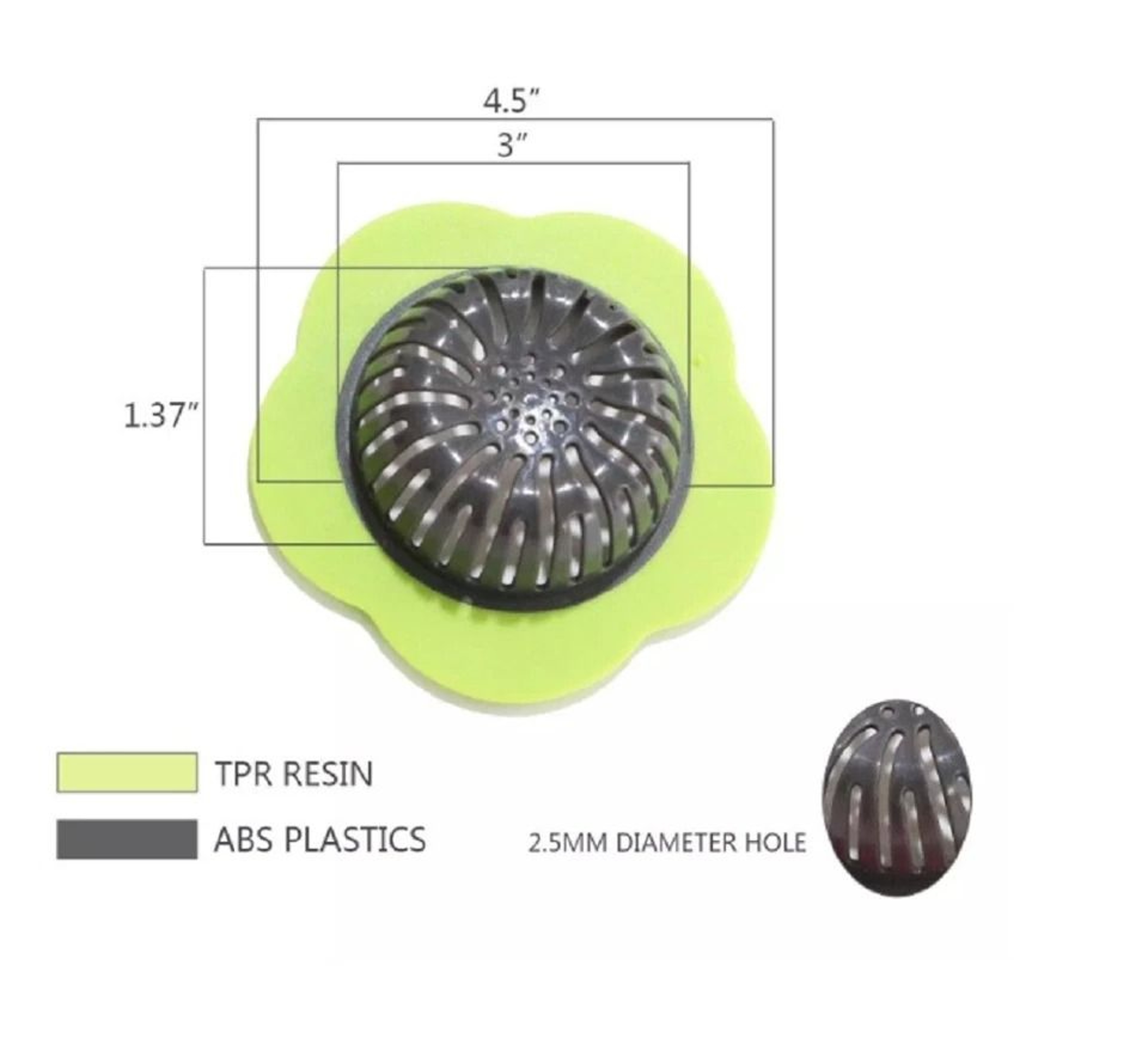 Sink Drain Strainers Durable Plastic Kitchen Food Catchers For Effortless Drain Cleaning 3