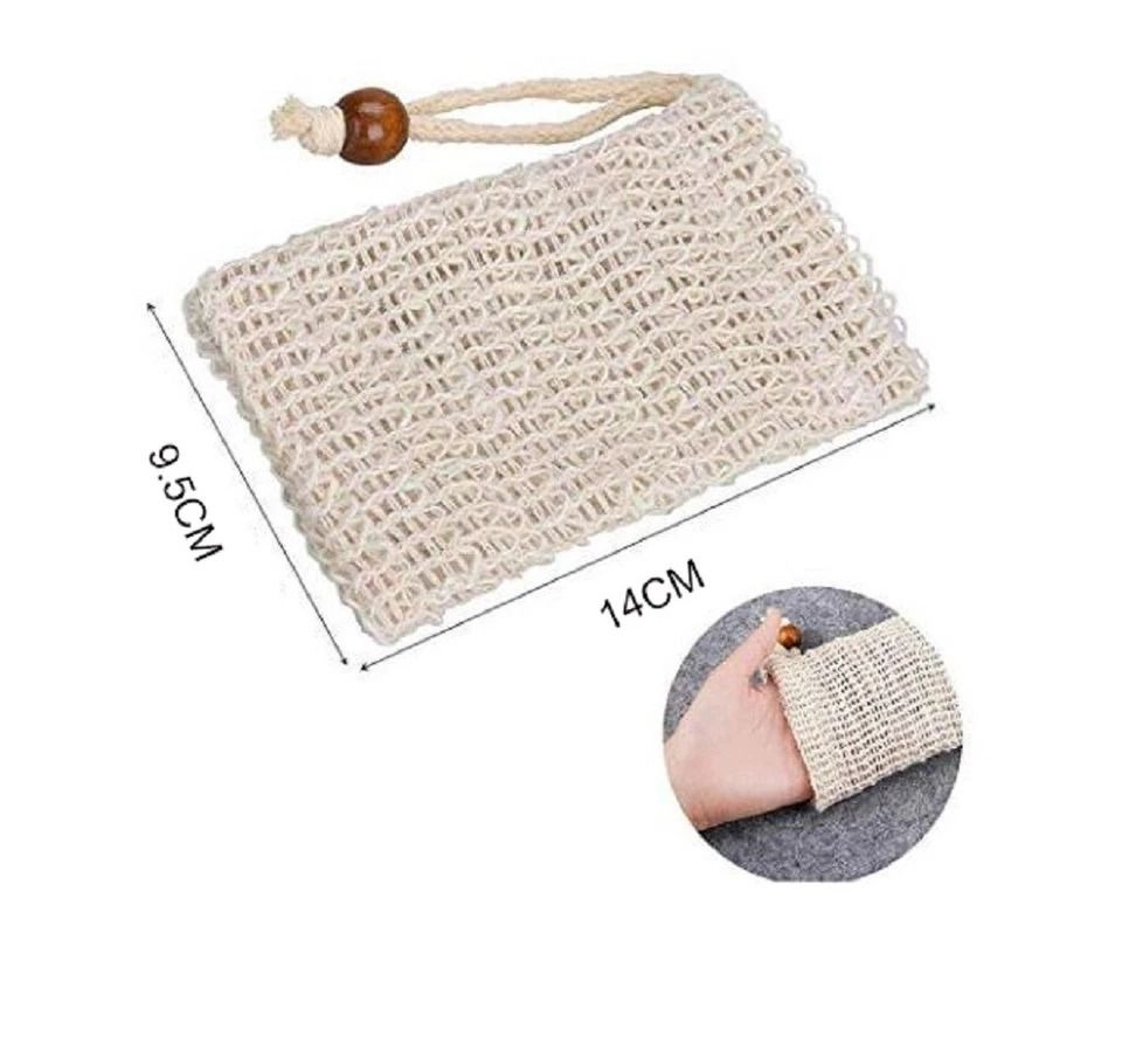 Sisal Soap Saver Bags Natural Exfoliating Pouches For Shower  Bath 2