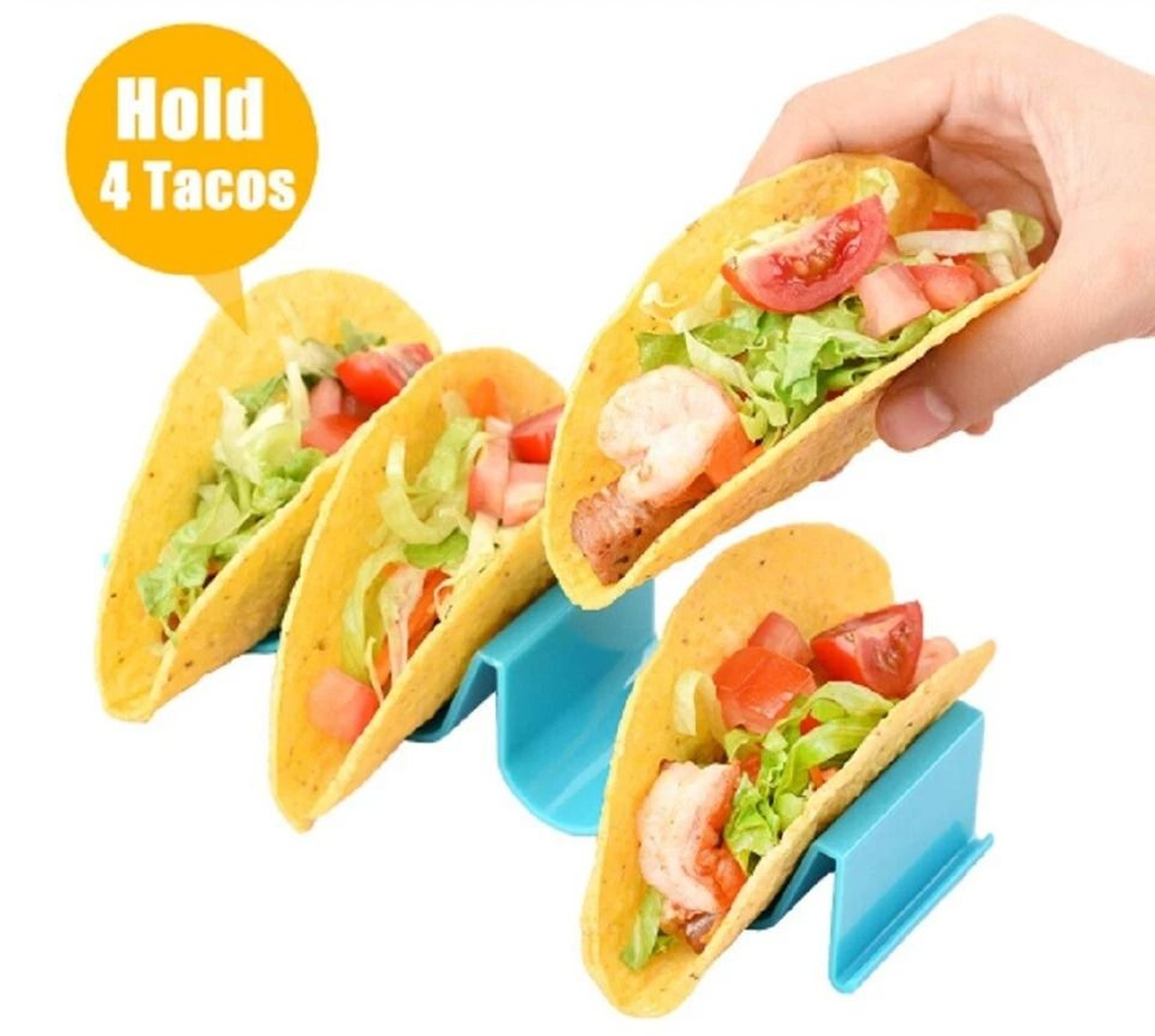 Taco Holder Stand For Hard Shell Tacos BPAFree Durable Plastic Tray For Easy Tacos 4