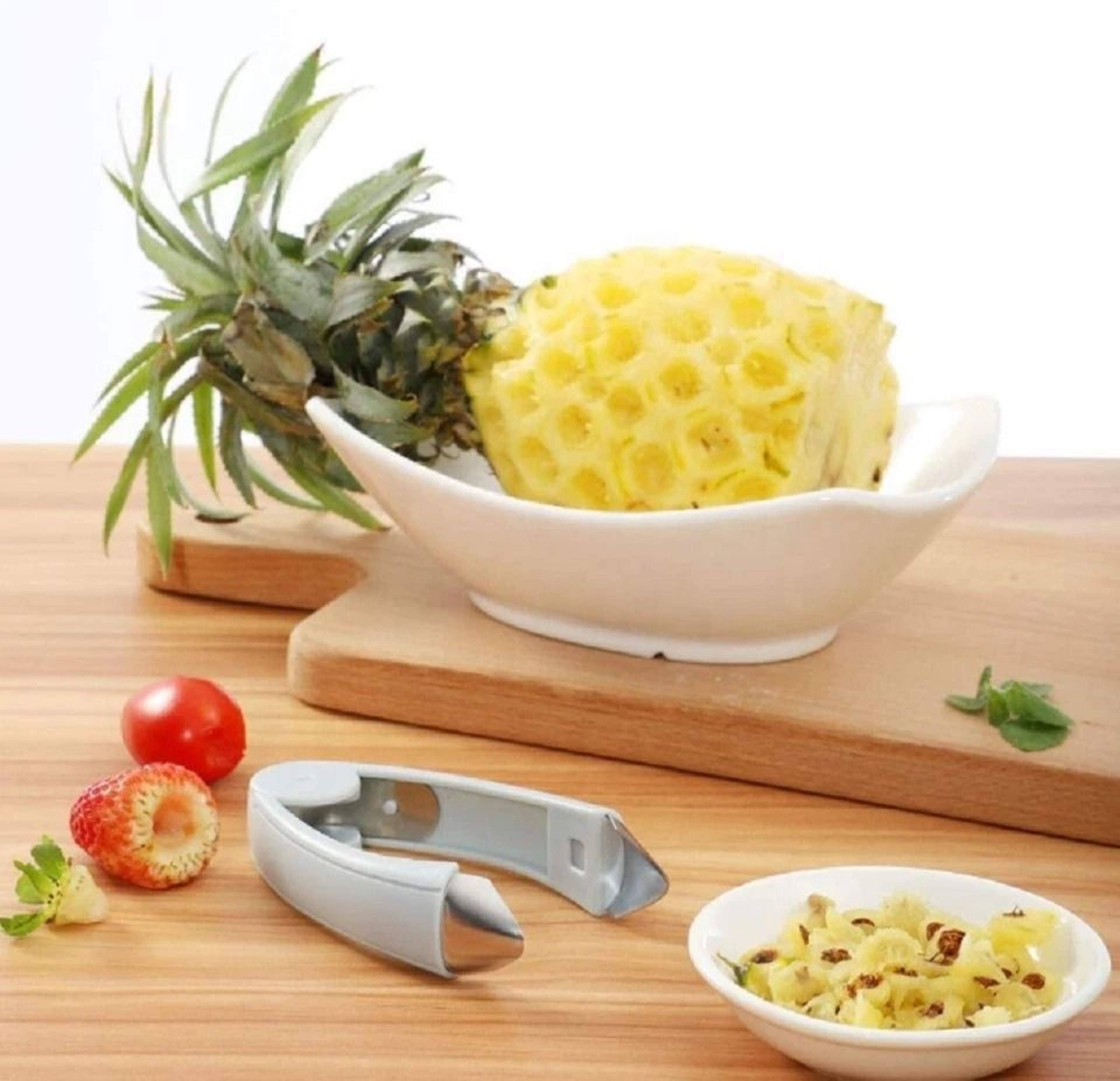 Pineapple Eye Remover  Strawberry Huller Kitchen Tool For Effortless Fruit Prep 3