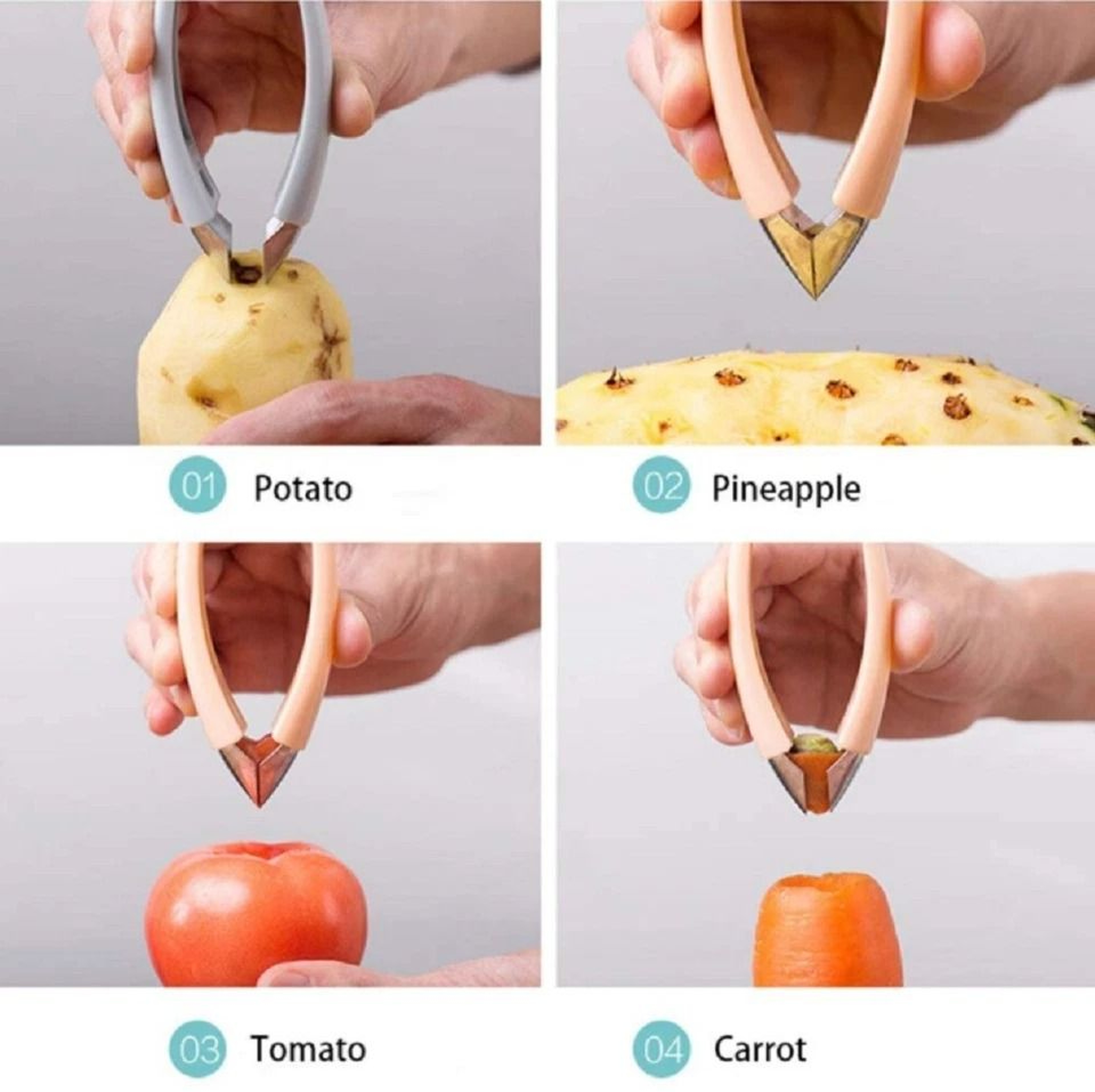 Pineapple Eye Remover  Strawberry Huller Kitchen Tool For Effortless Fruit Prep 5