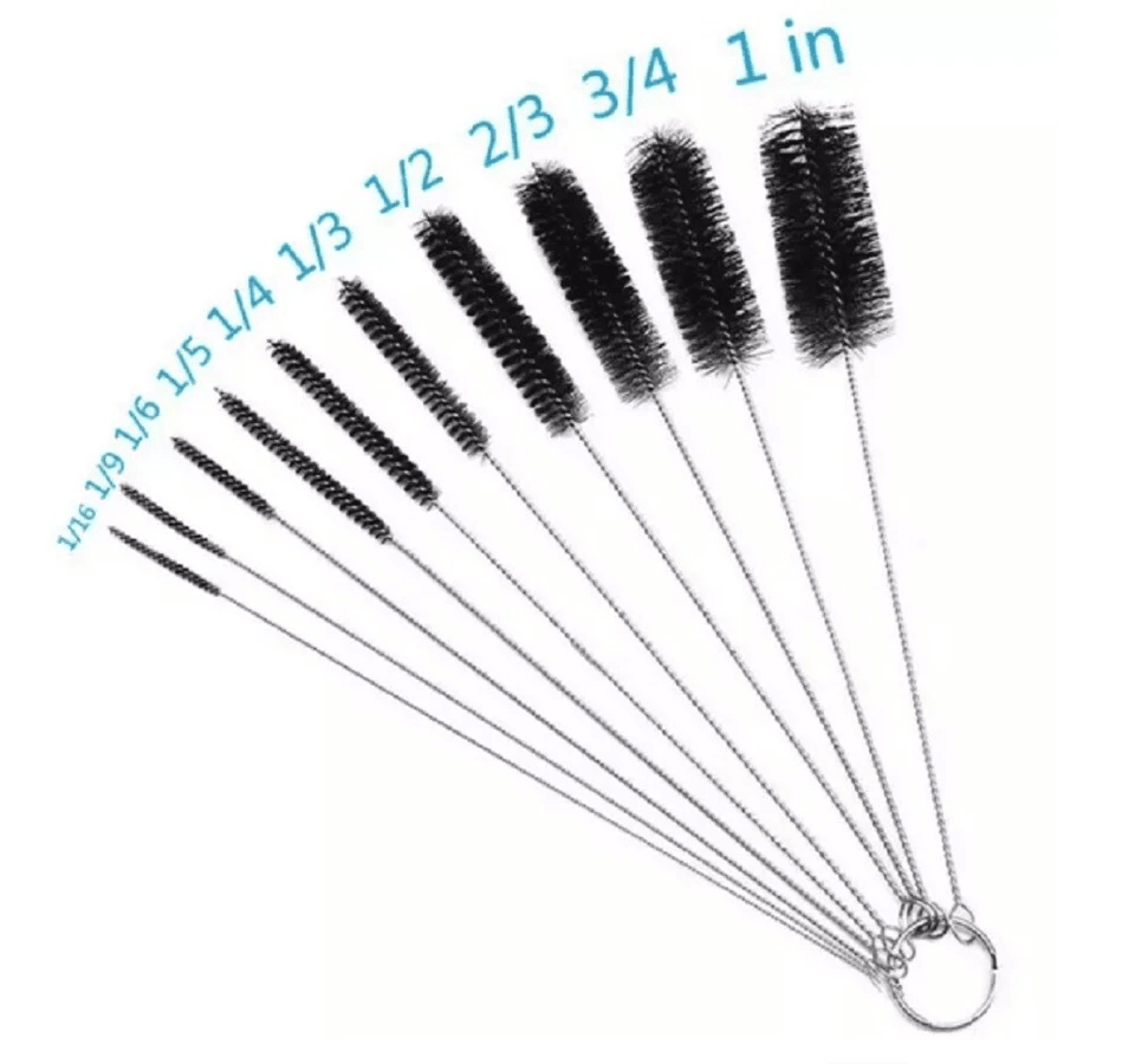 Nylon Bristle Straw Cleaning Brushes Stainless Steel Wire Drink Pipe Cleaner For Easy EcoFriendly C 4