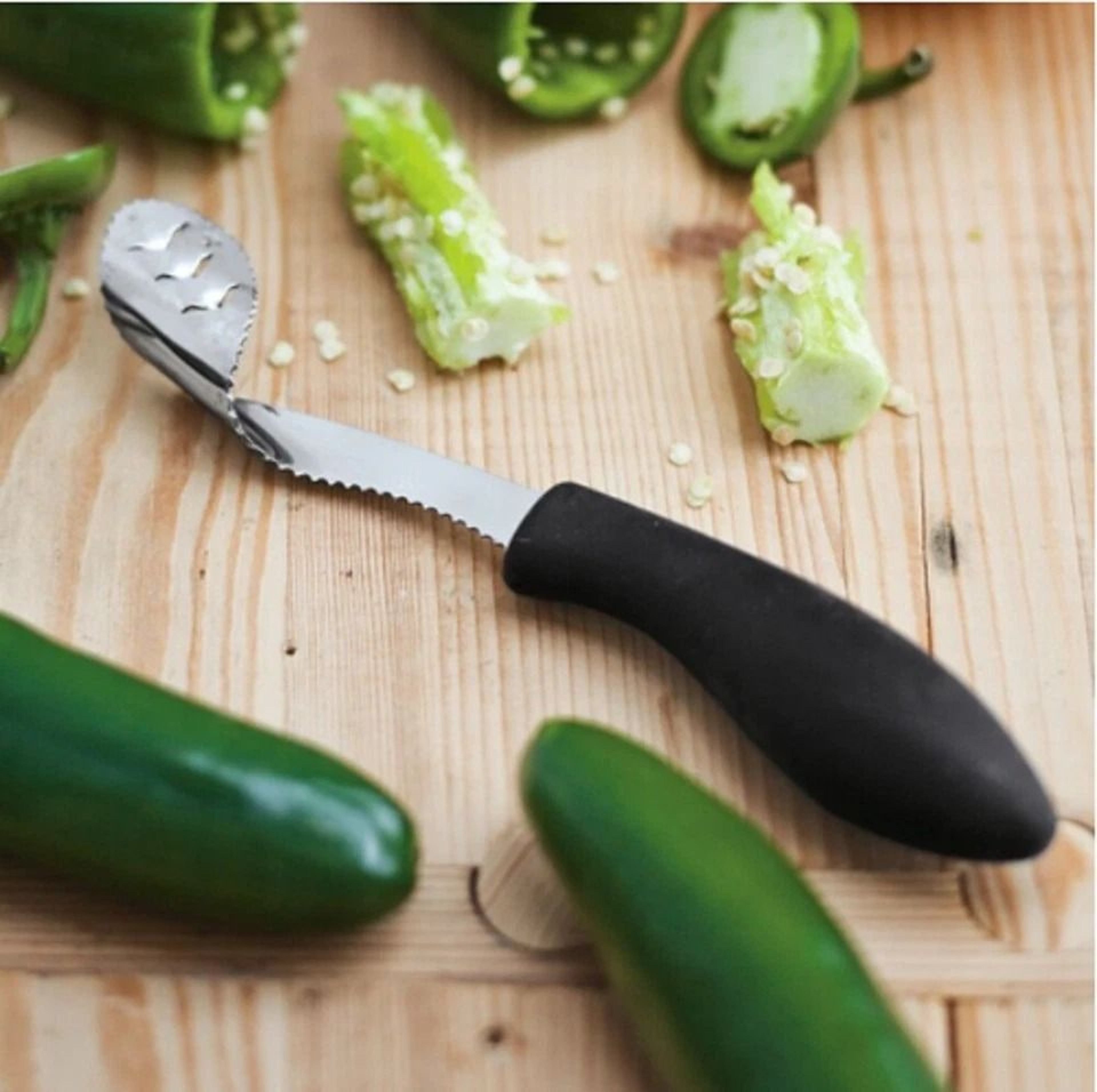 Stainless Steel Corer And Cutter Pepper Seed Remover Kitchen Prep Tool 5