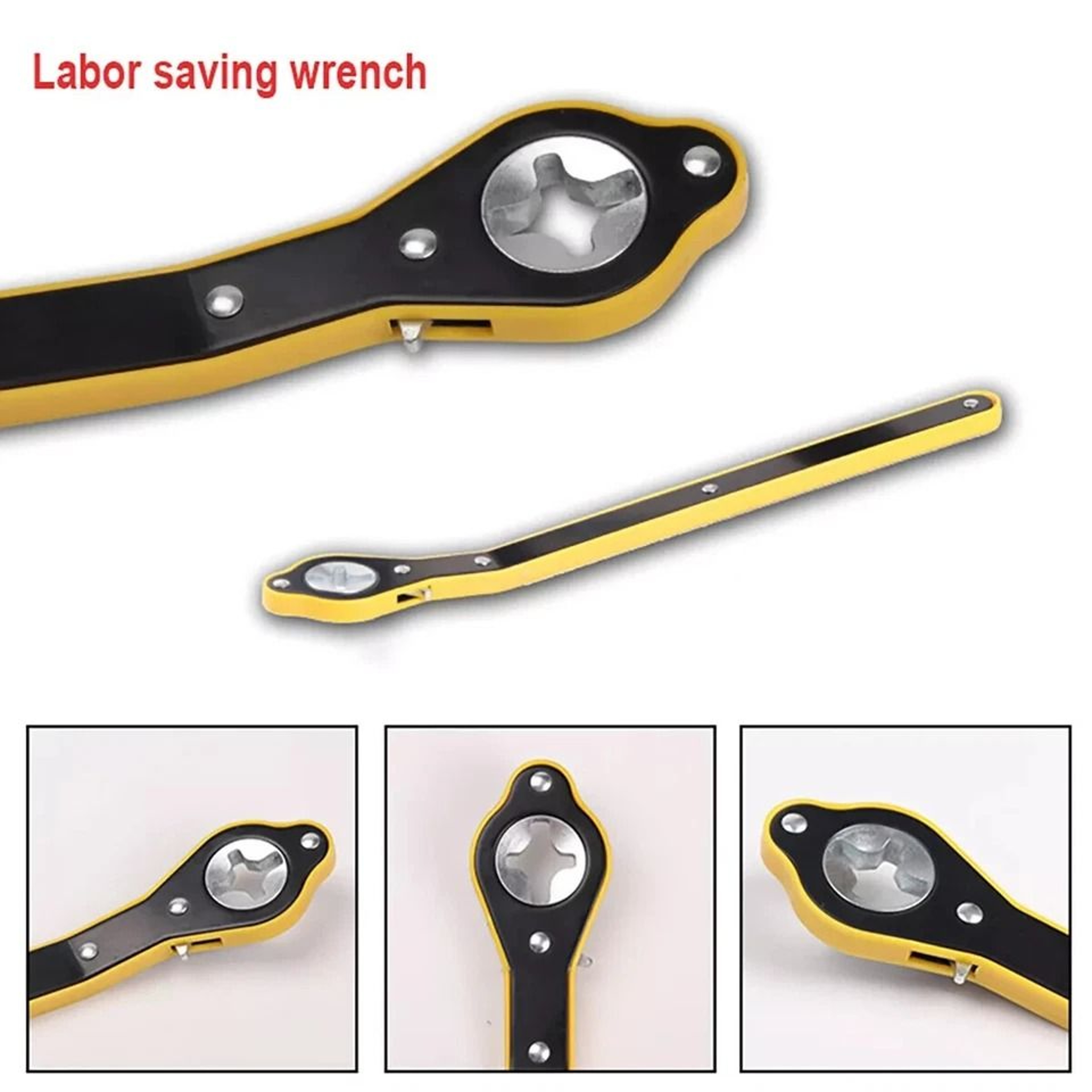 Heavy Duty Scissor Jack Wrench Ratchet Lug Wrench For Fast Tire Changes 5