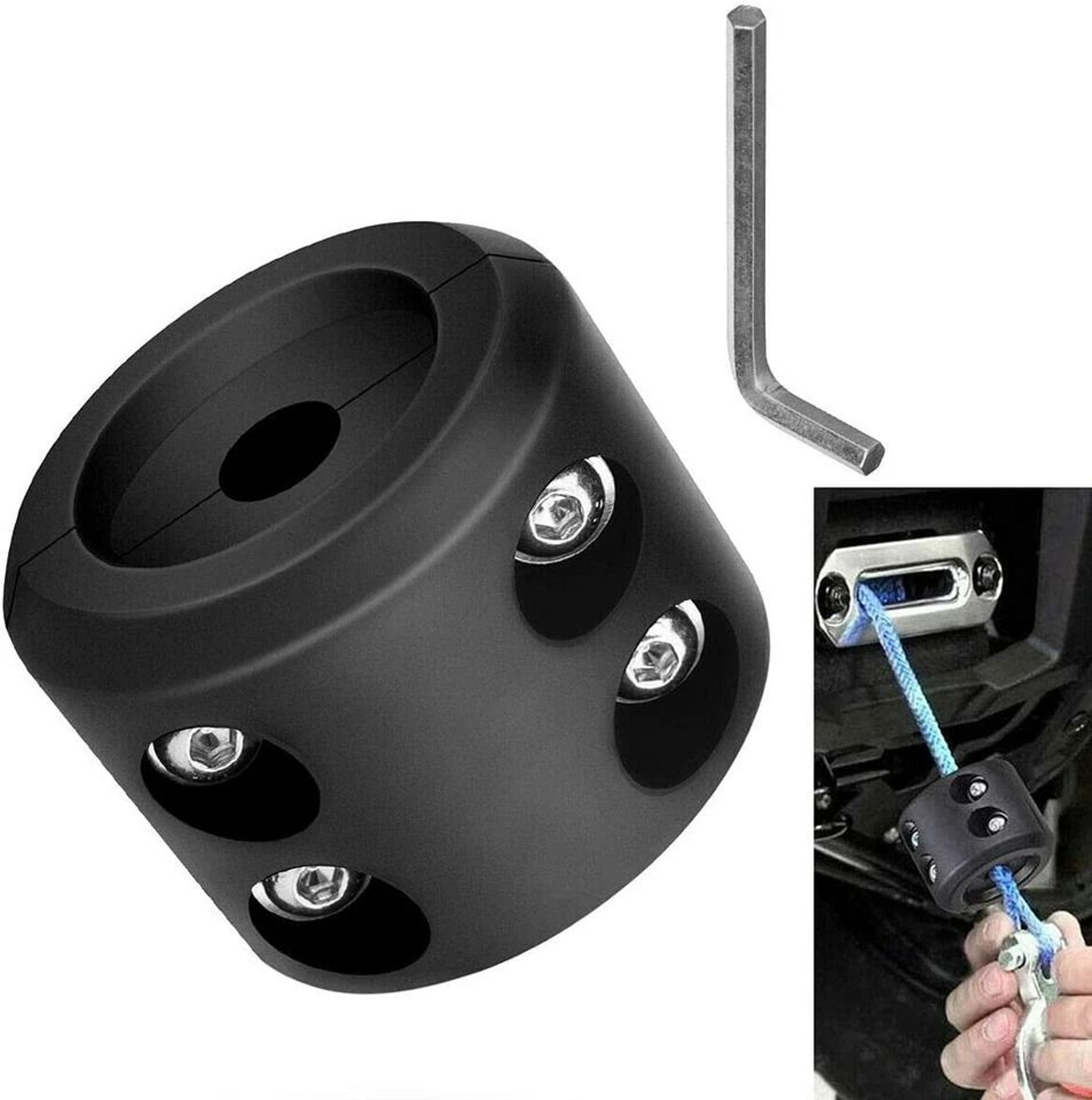 Heavy Duty ATV UTV Winch Stopper And Waterproof Cable Line Saver 1