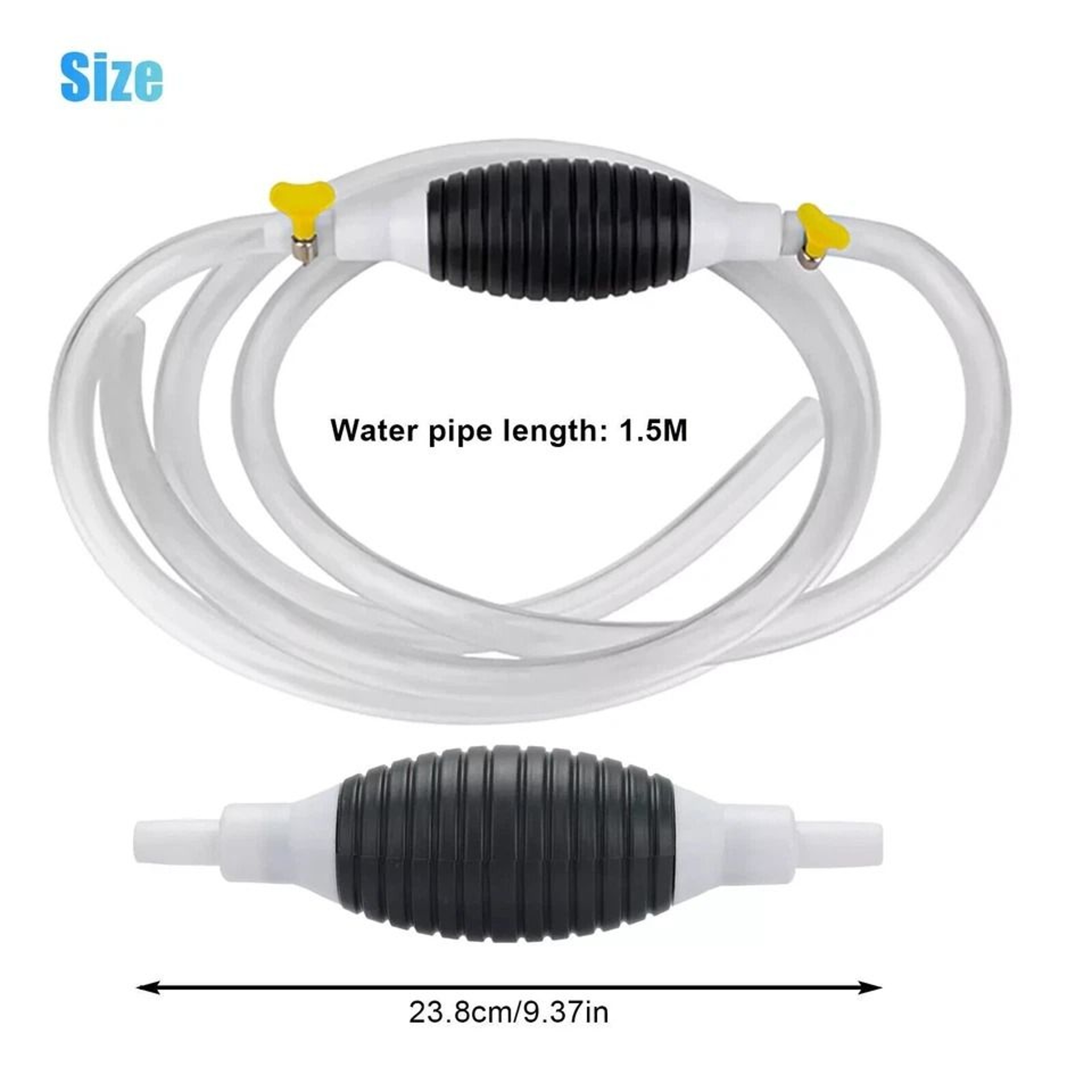 Portable Manual Siphon Pump Fuel Transfer Pump For Gasoline Petrol And Water 7