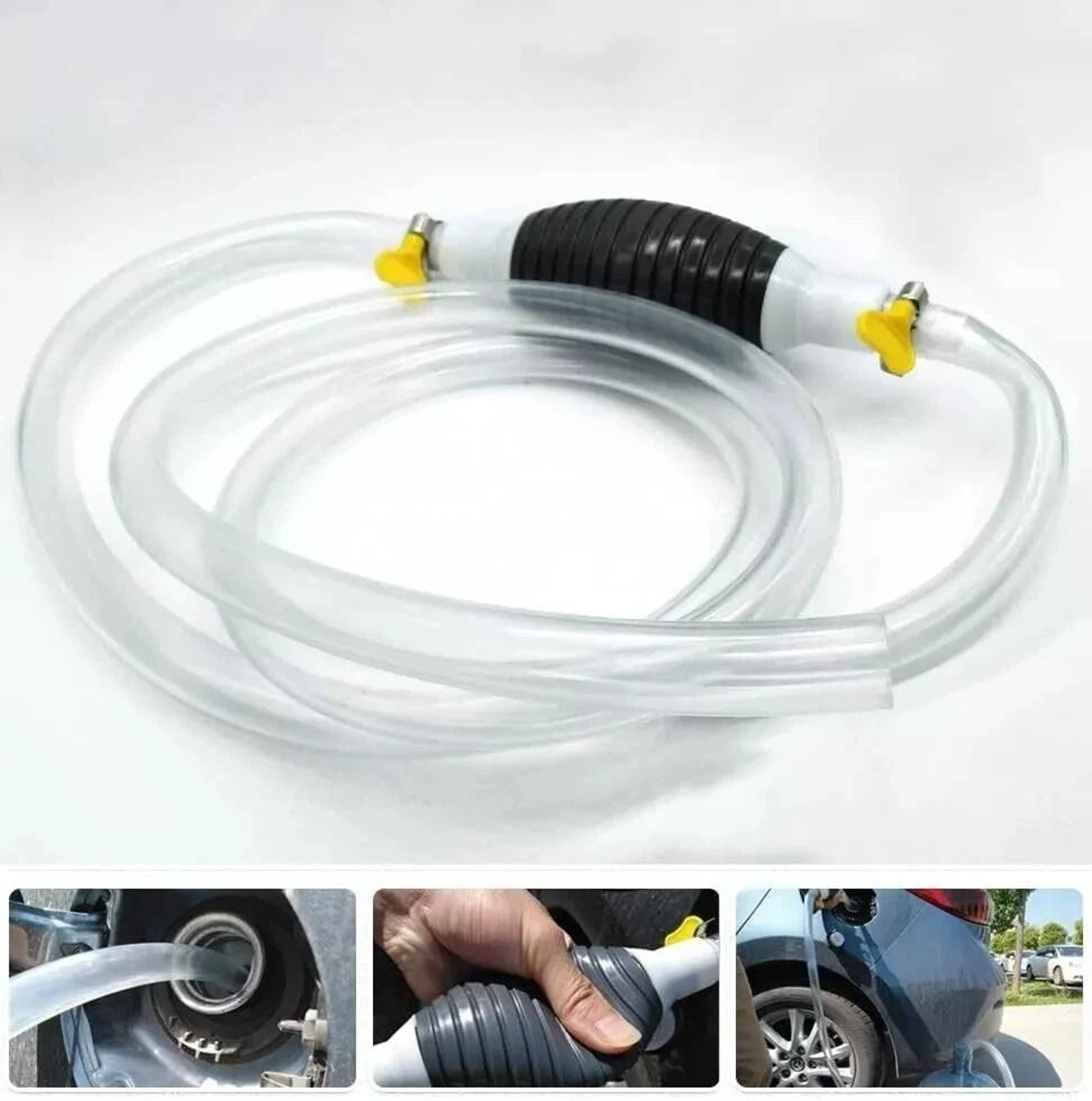 Portable Manual Siphon Pump Fuel Transfer Pump For Gasoline Petrol And Water 9