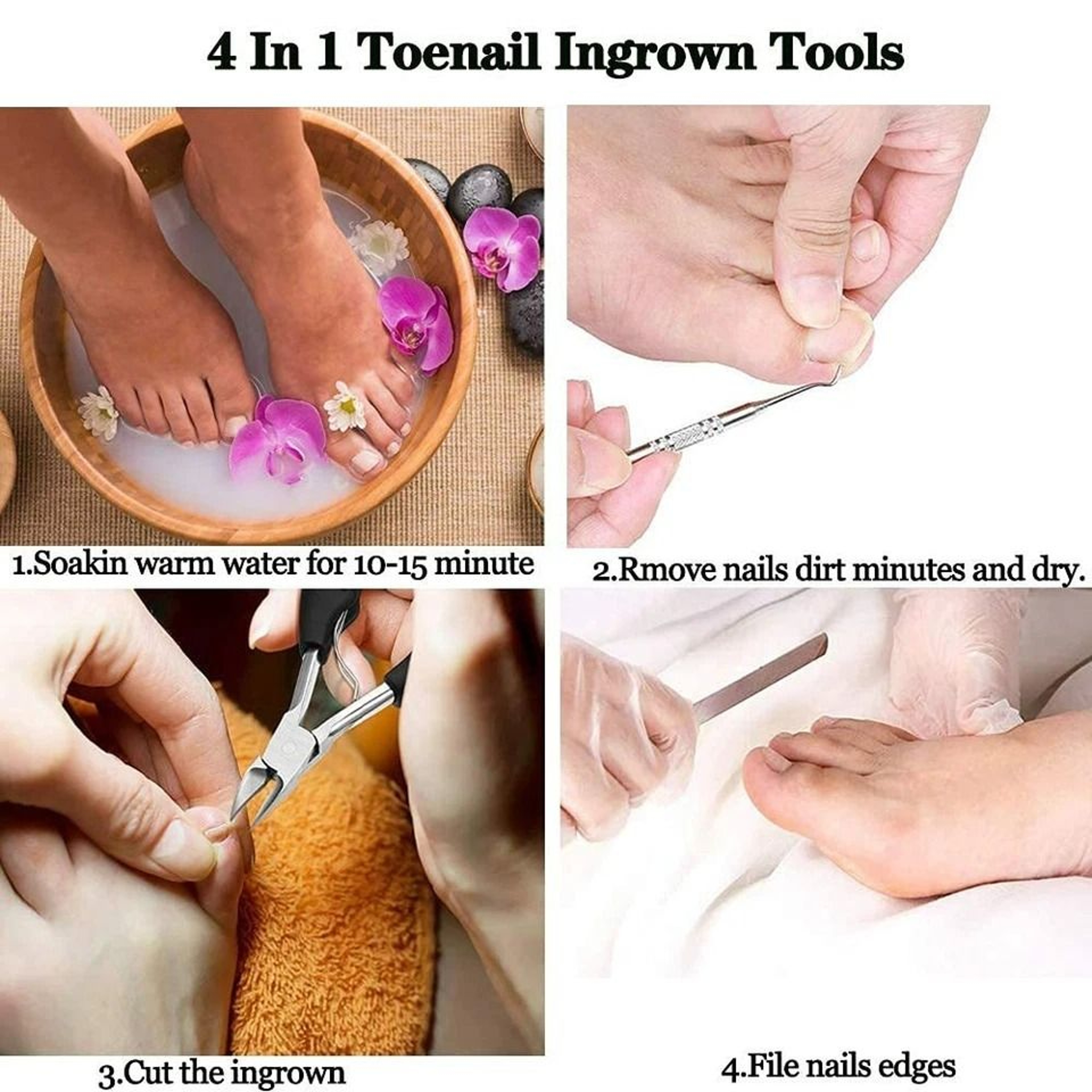 Heavy Duty Thick Toenail Clippers For Ingrown Nails Precision Scissor Cutter 2