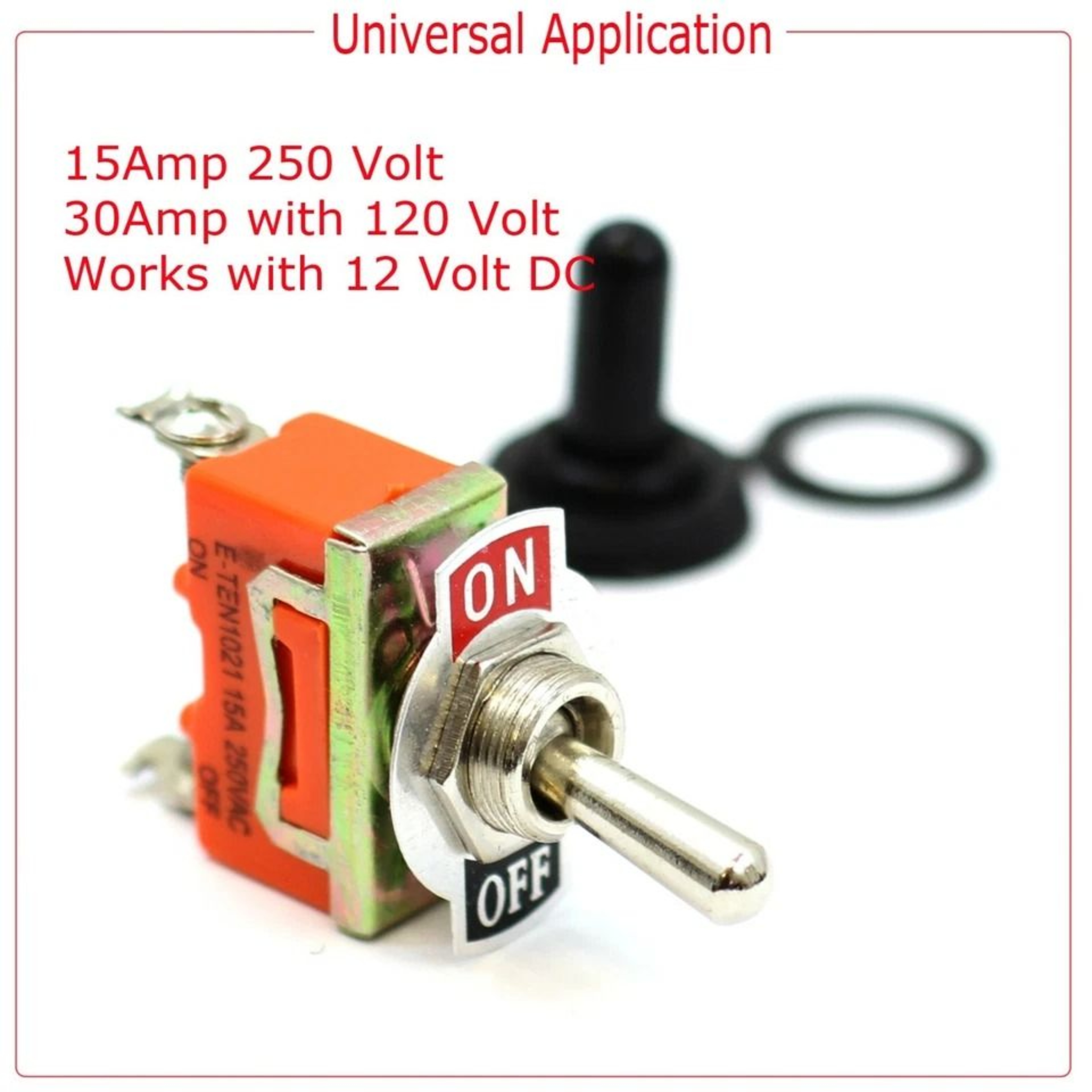 Heavy Duty Waterproof Toggle Switch SPST On Off Terminal Marine Car Boat 1